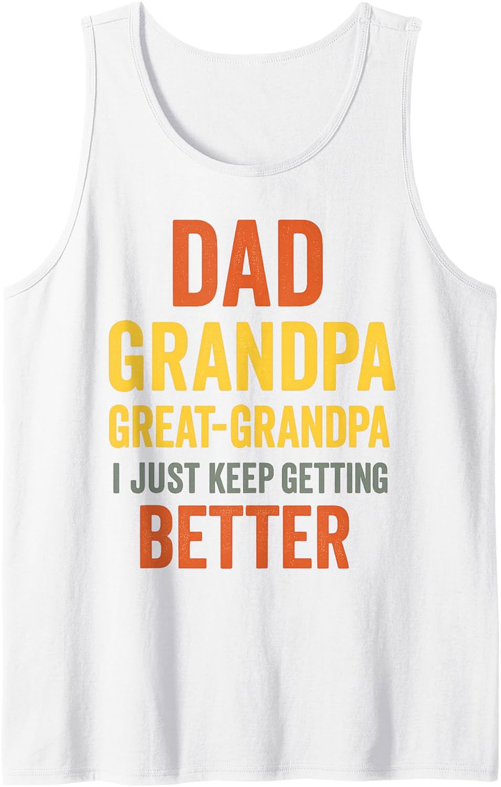 Great-Grandpa Tank Top Funny Dad Grandpa Sleeveless Shirt