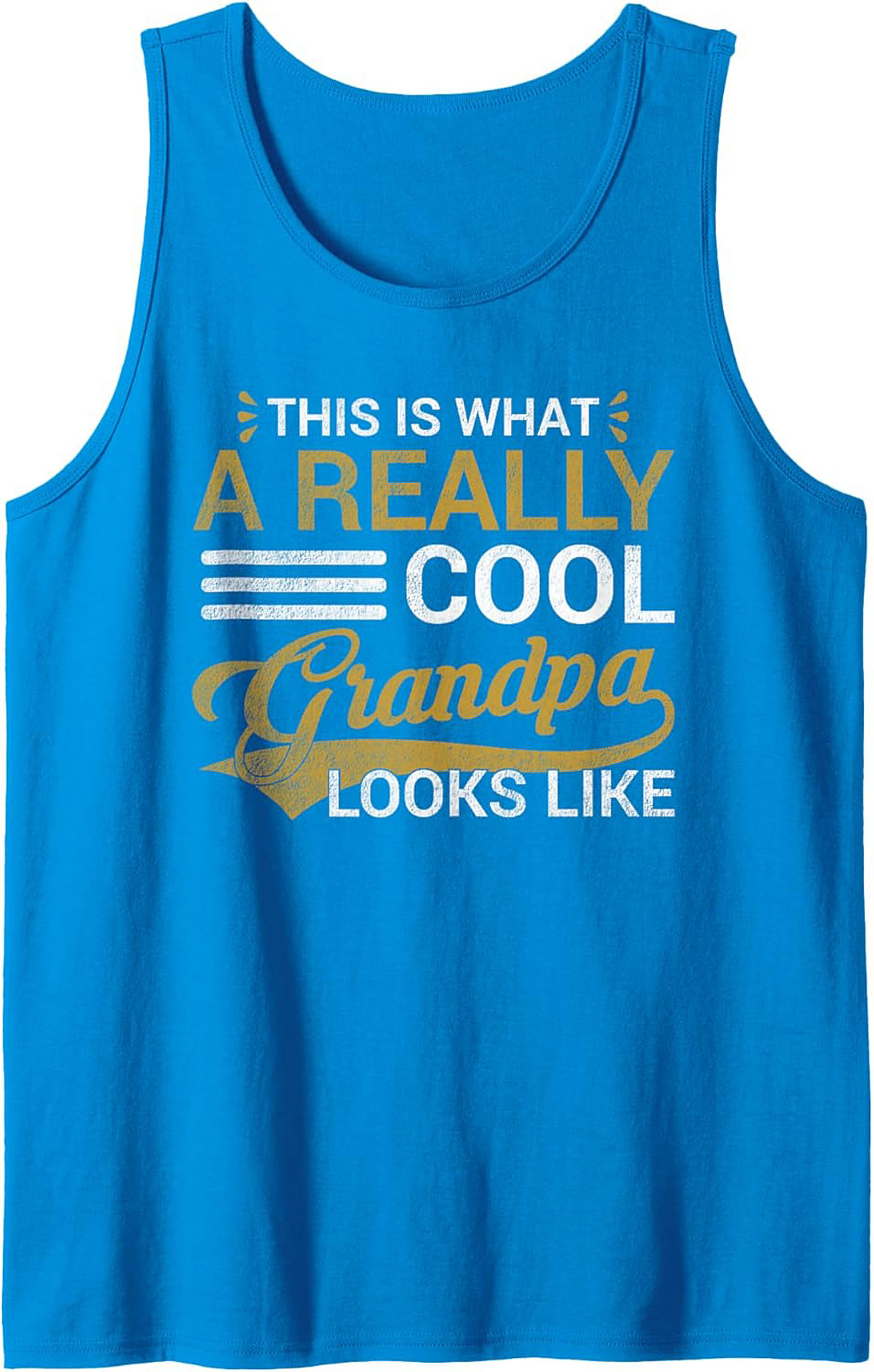 Cool Grandpa Graphic Tank Top Father's Day Gift Idea