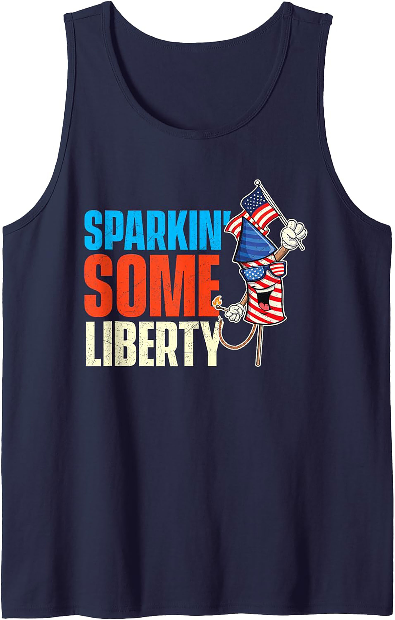 Sparkin' Some Liberty 4th of July Tank Top | Patriotic