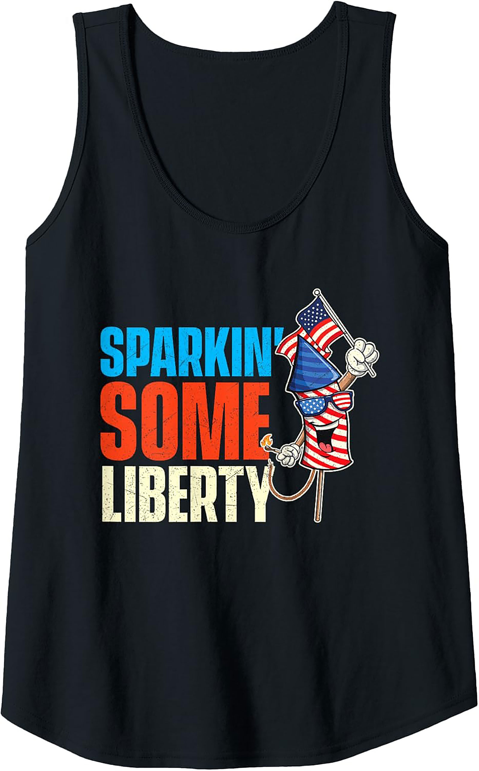 Sparkin' Some Liberty 4th of July Tank Top | Patriotic