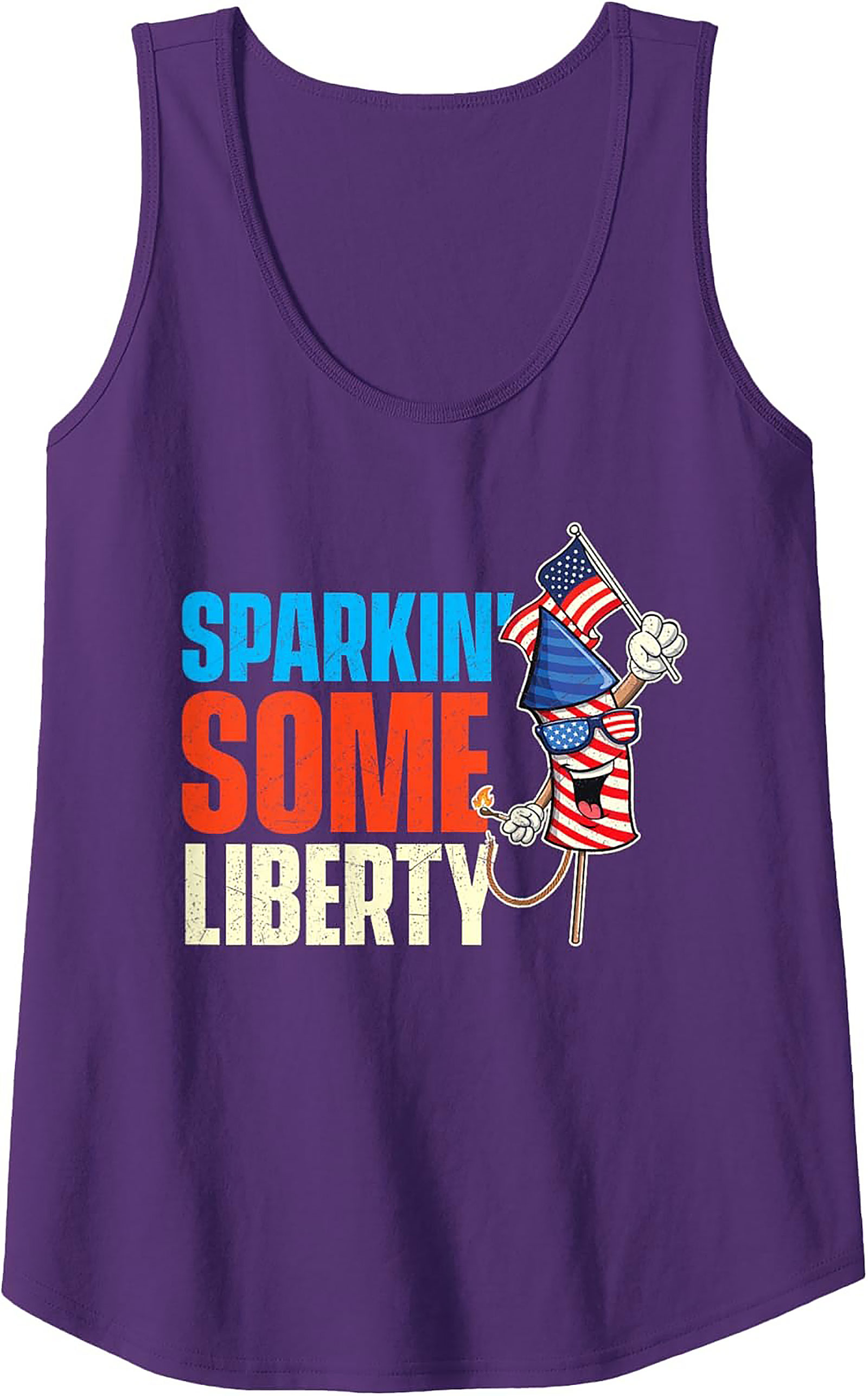 Sparkin' Some Liberty 4th of July Tank Top | Patriotic