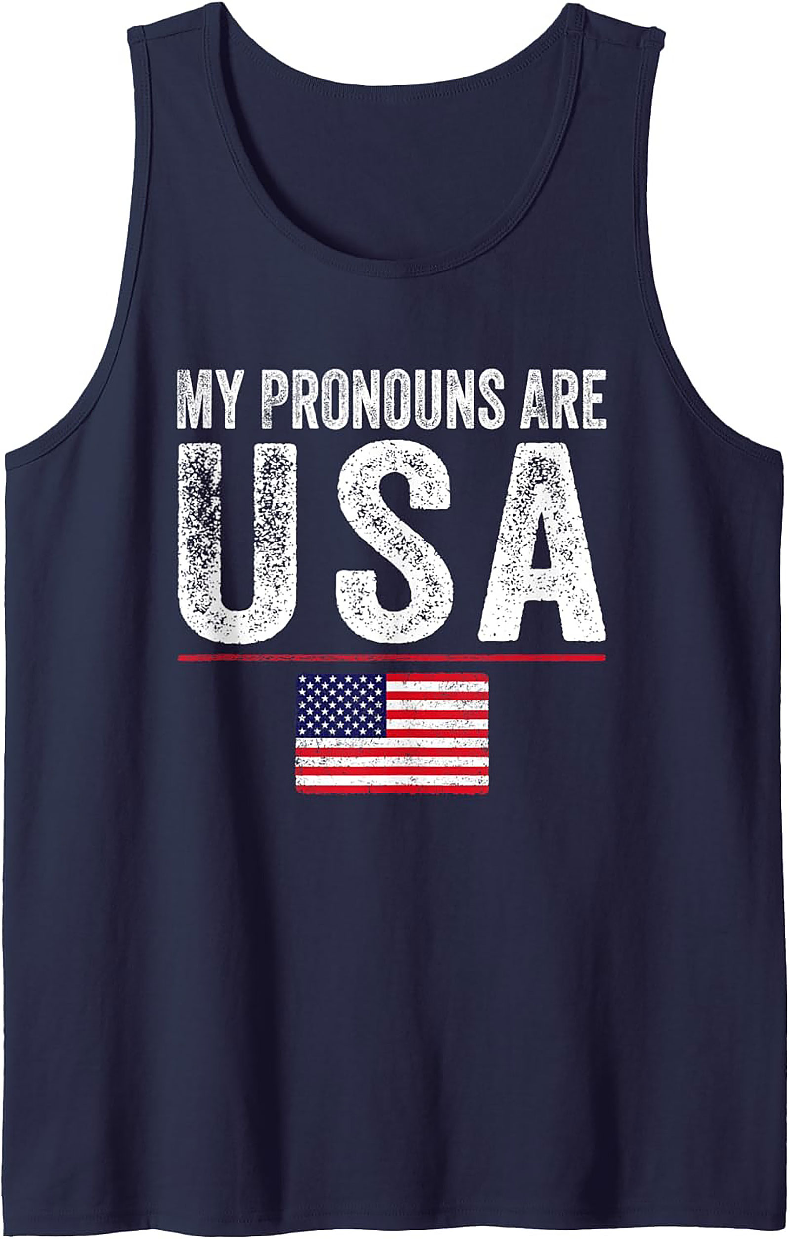 Patriotic Tank Top | USA Flag Graphic Sleeveless Shirt