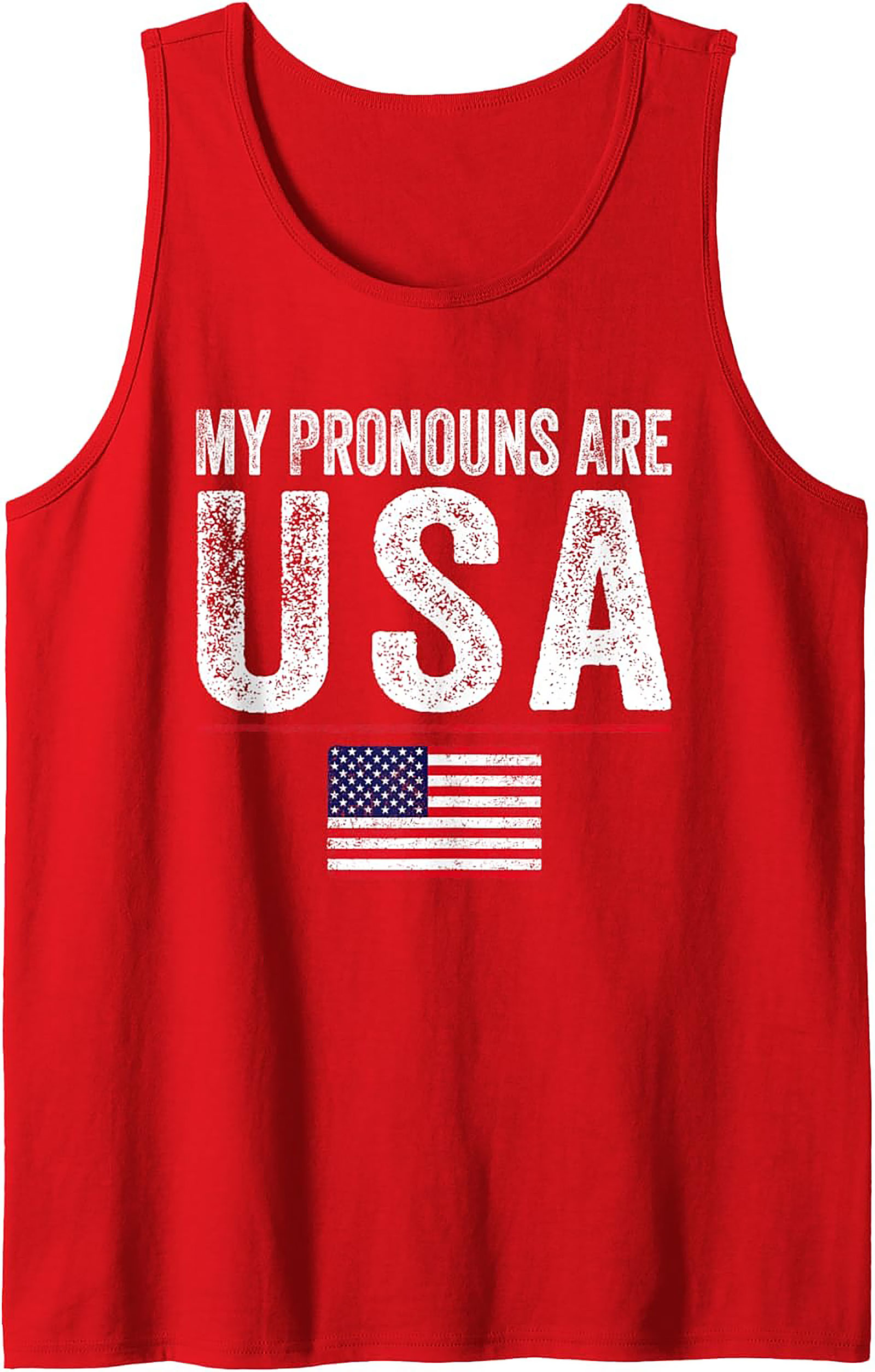 Patriotic Tank Top | USA Flag Graphic Sleeveless Shirt