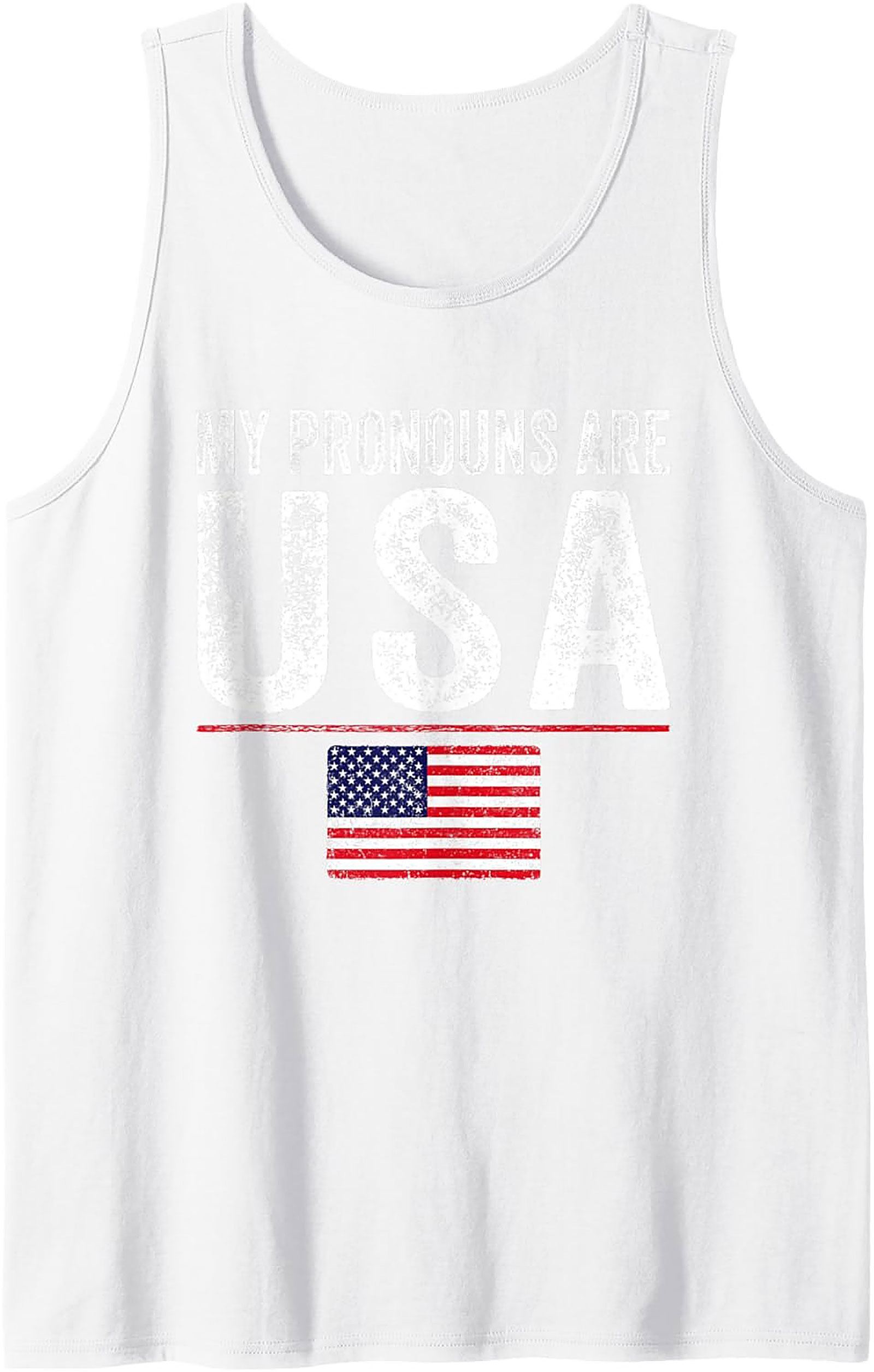 Patriotic Tank Top | USA Flag Graphic Sleeveless Shirt