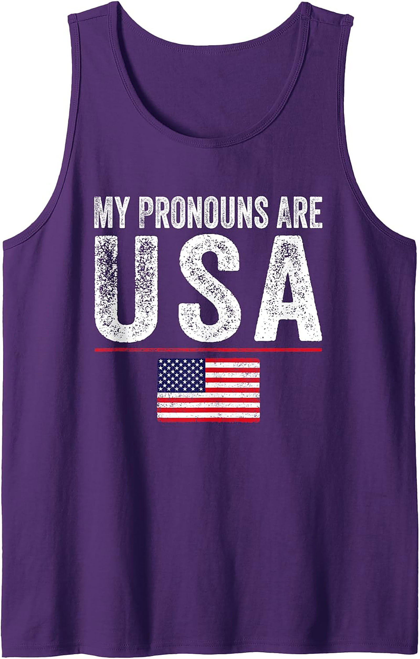 Patriotic Tank Top | USA Flag Graphic Sleeveless Shirt