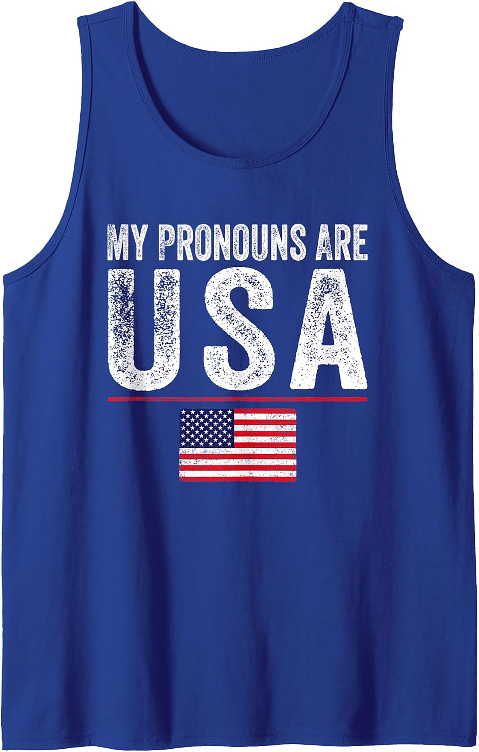 Patriotic Tank Top | USA Flag Graphic Sleeveless Shirt