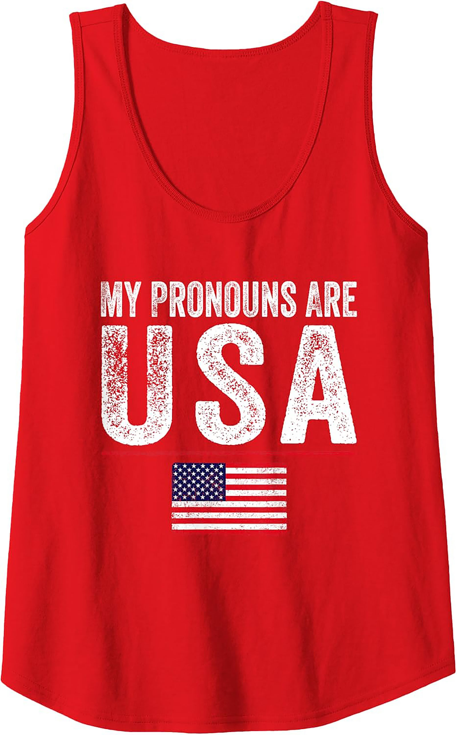 Patriotic Tank Top | USA Flag Graphic Sleeveless Shirt