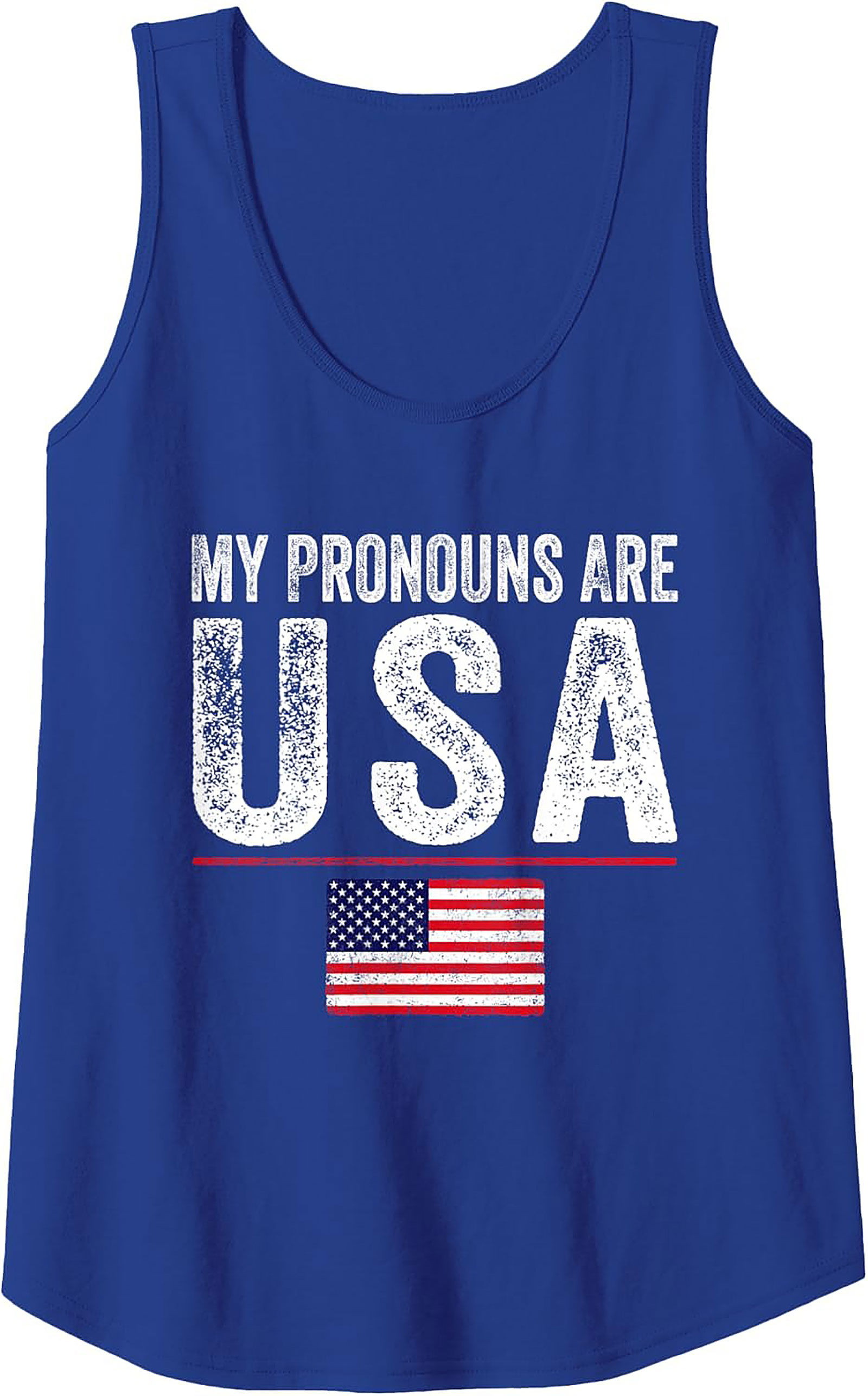 Patriotic Tank Top | USA Flag Graphic Sleeveless Shirt