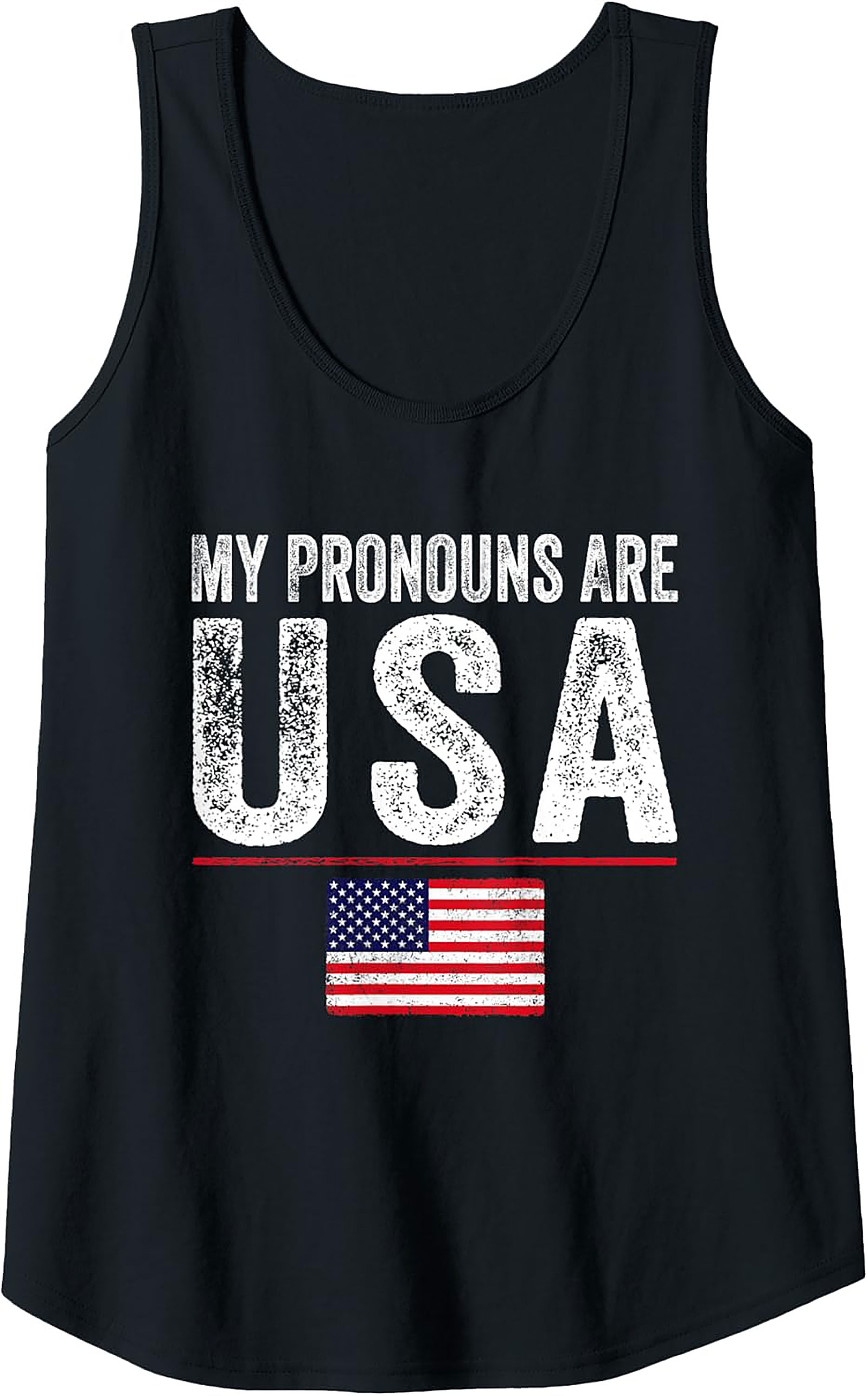 Patriotic Tank Top | USA Flag Graphic Sleeveless Shirt