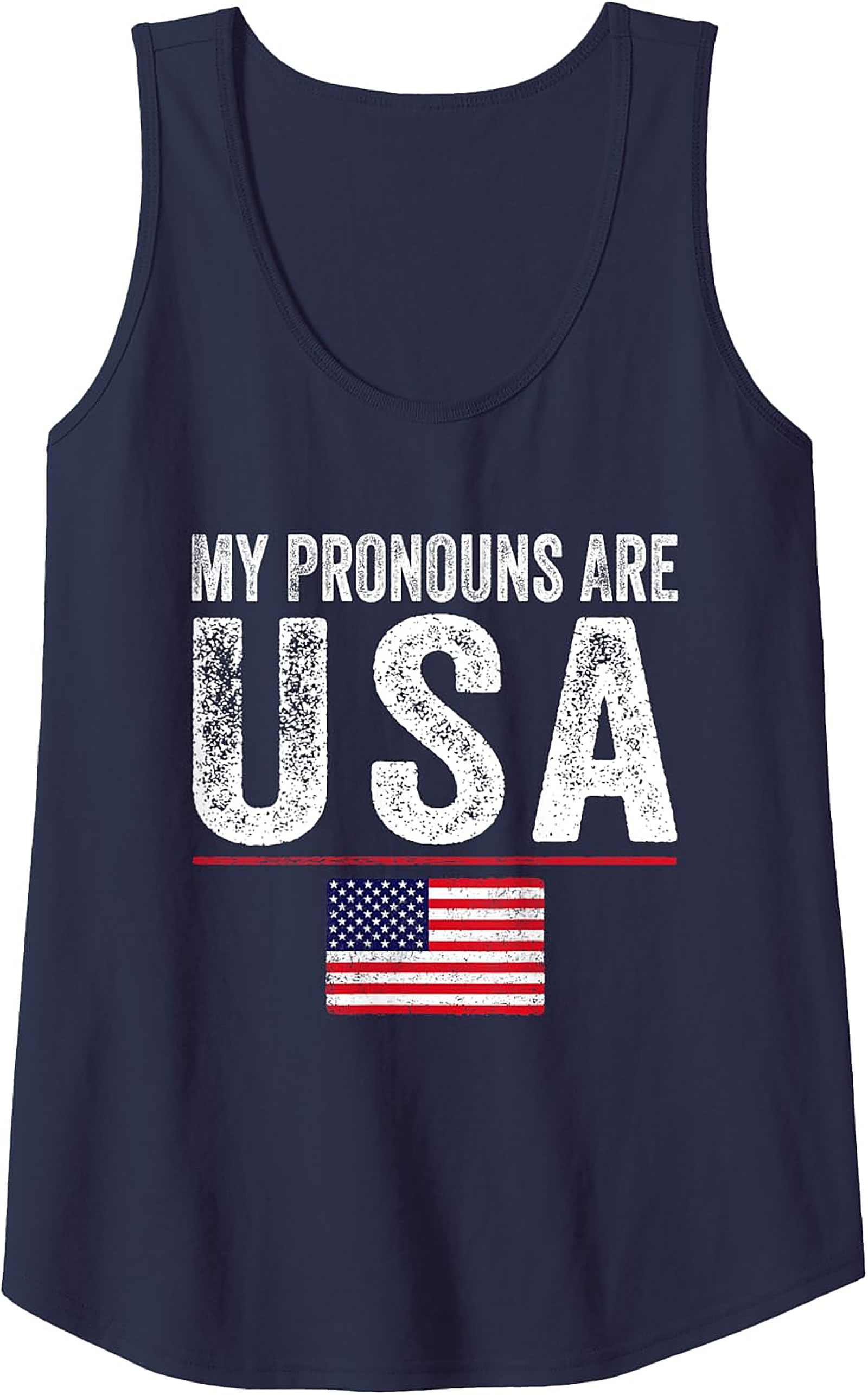 Patriotic Tank Top | USA Flag Graphic Sleeveless Shirt