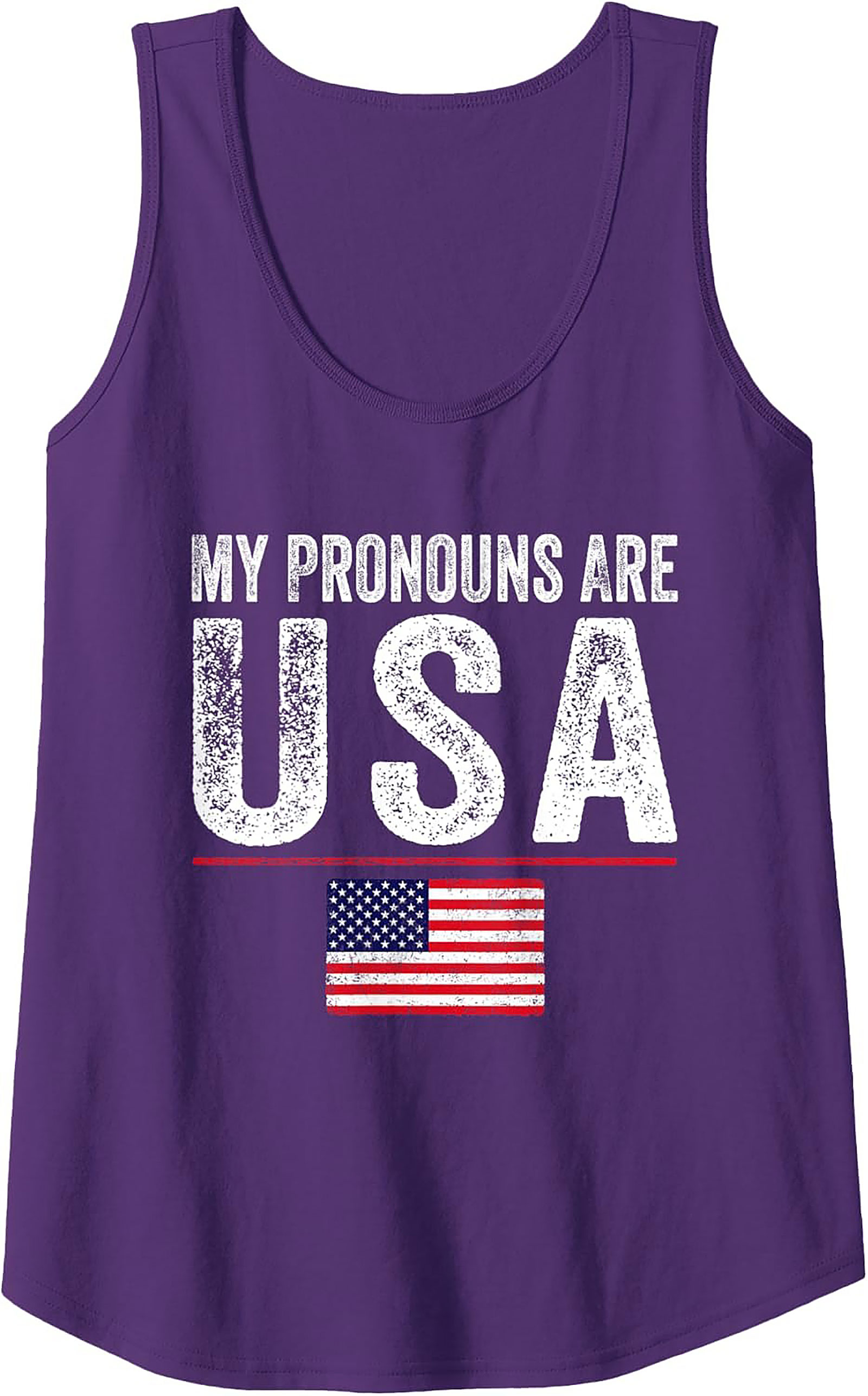 Patriotic Tank Top | USA Flag Graphic Sleeveless Shirt