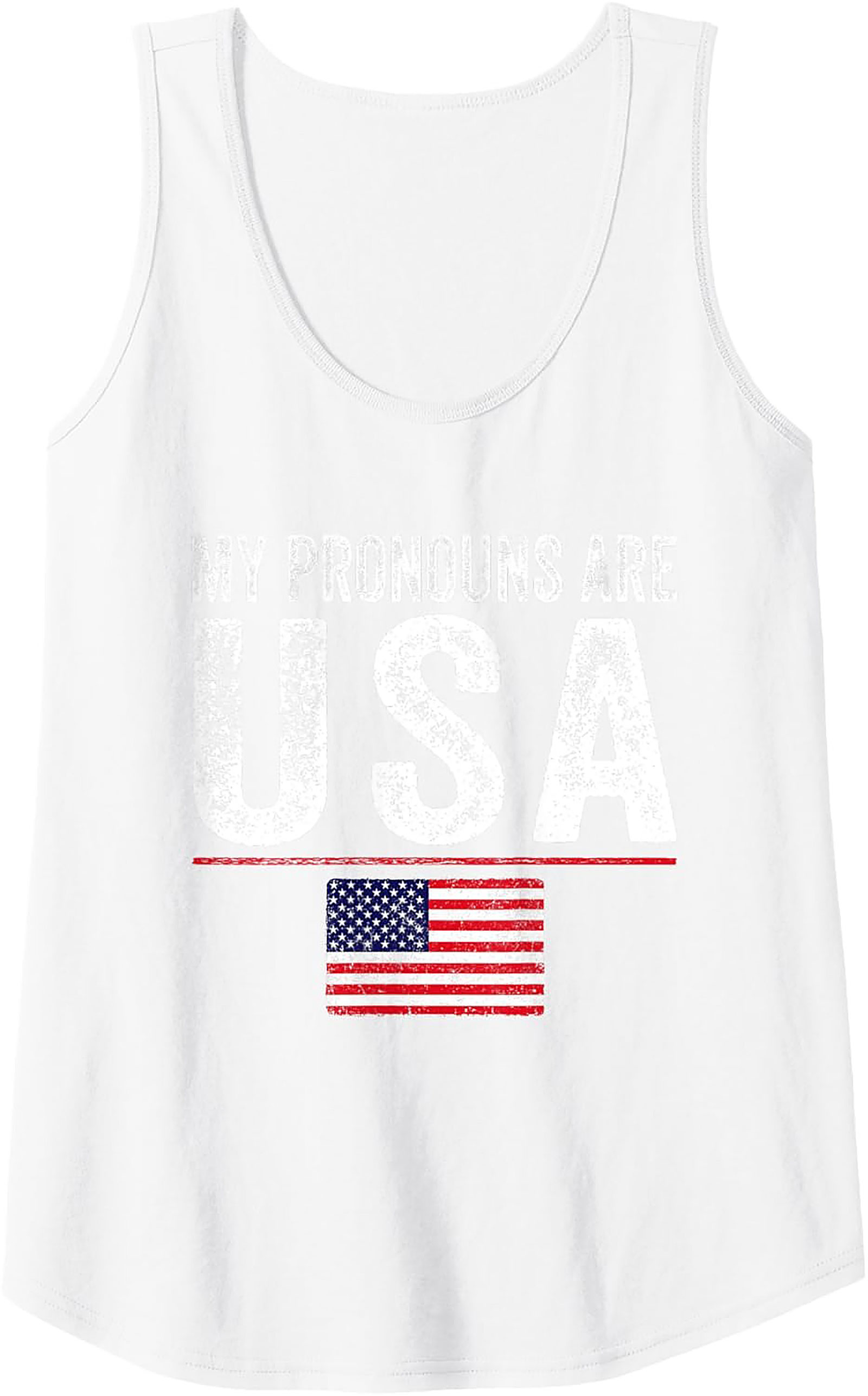 Patriotic Tank Top | USA Flag Graphic Sleeveless Shirt