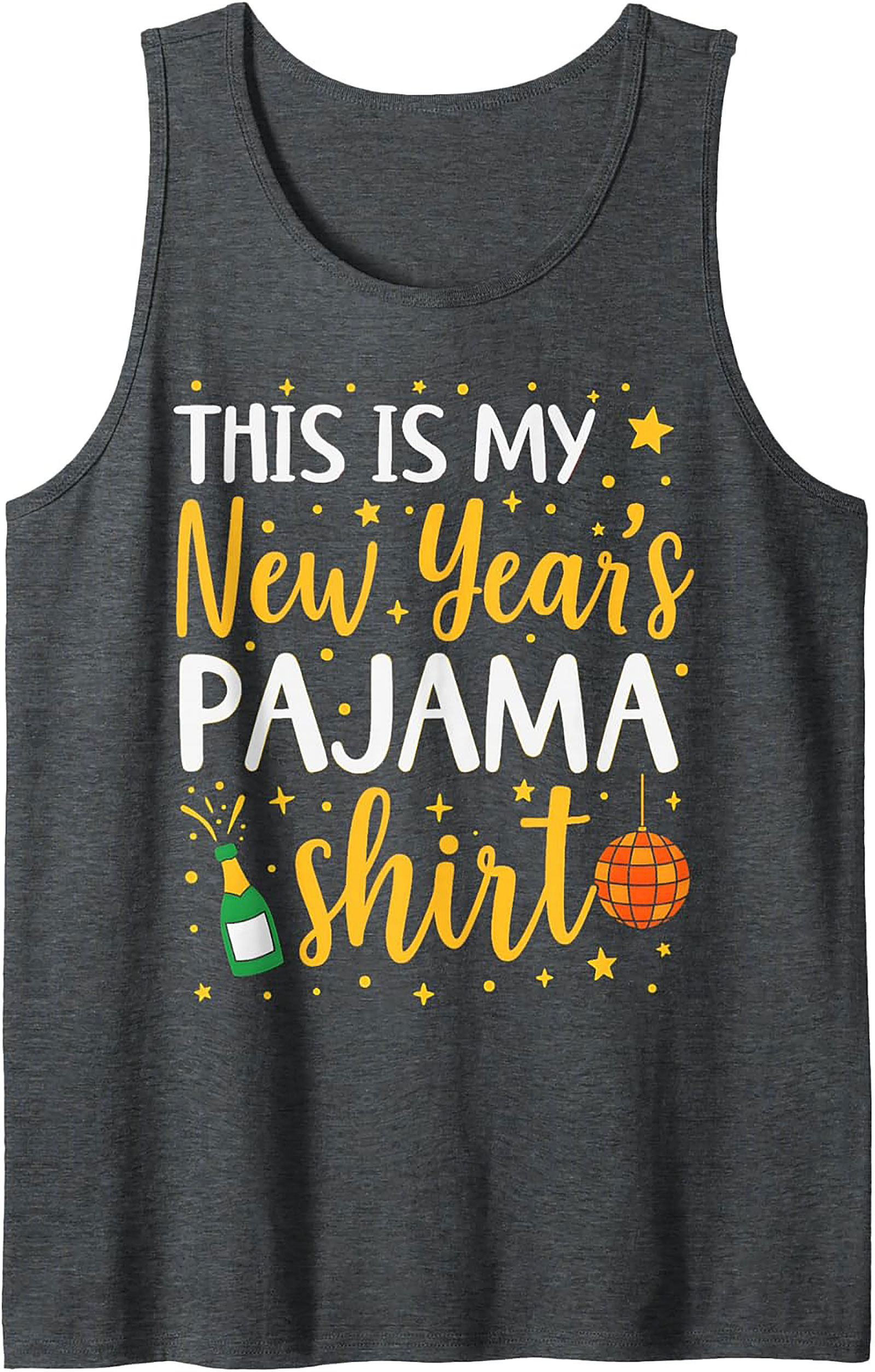 New Year's Pajama Tank Top Funny Unisex Sleeveless Shirt