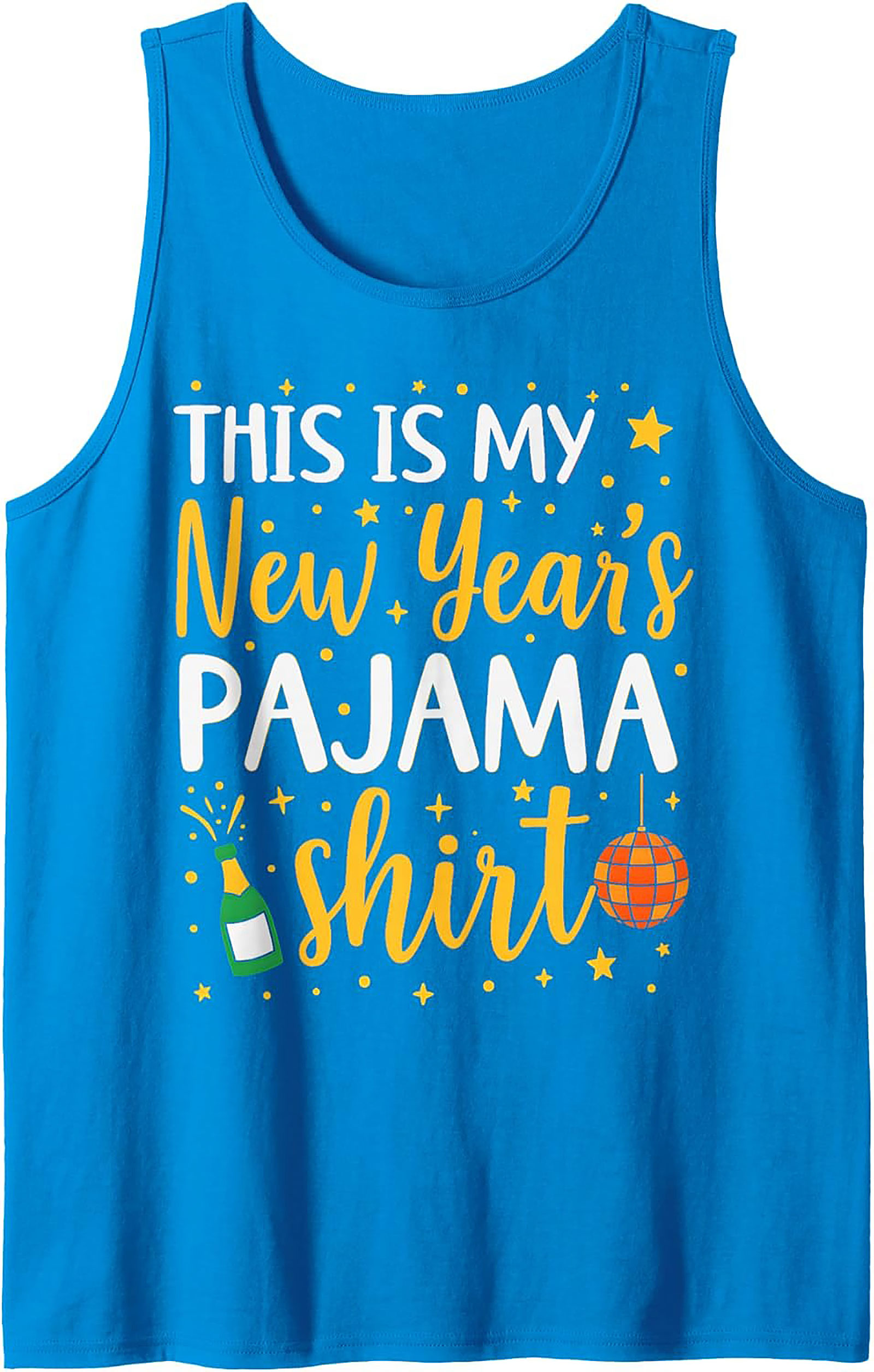 New Year's Pajama Tank Top Funny Unisex Sleeveless Shirt