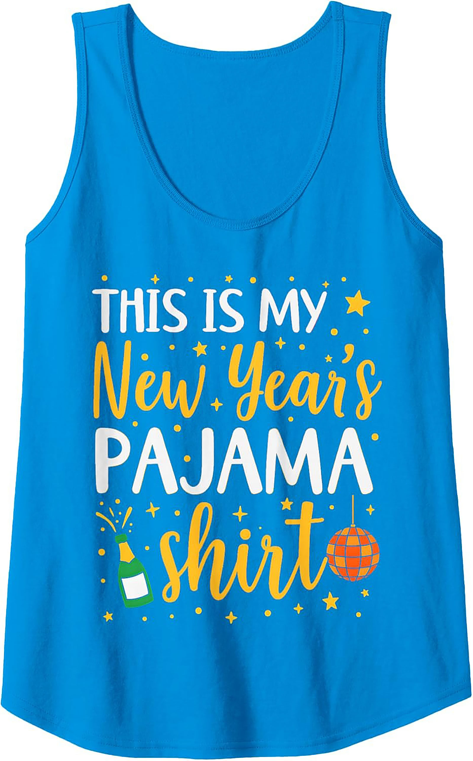 New Year's Pajama Tank Top Funny Unisex Sleeveless Shirt