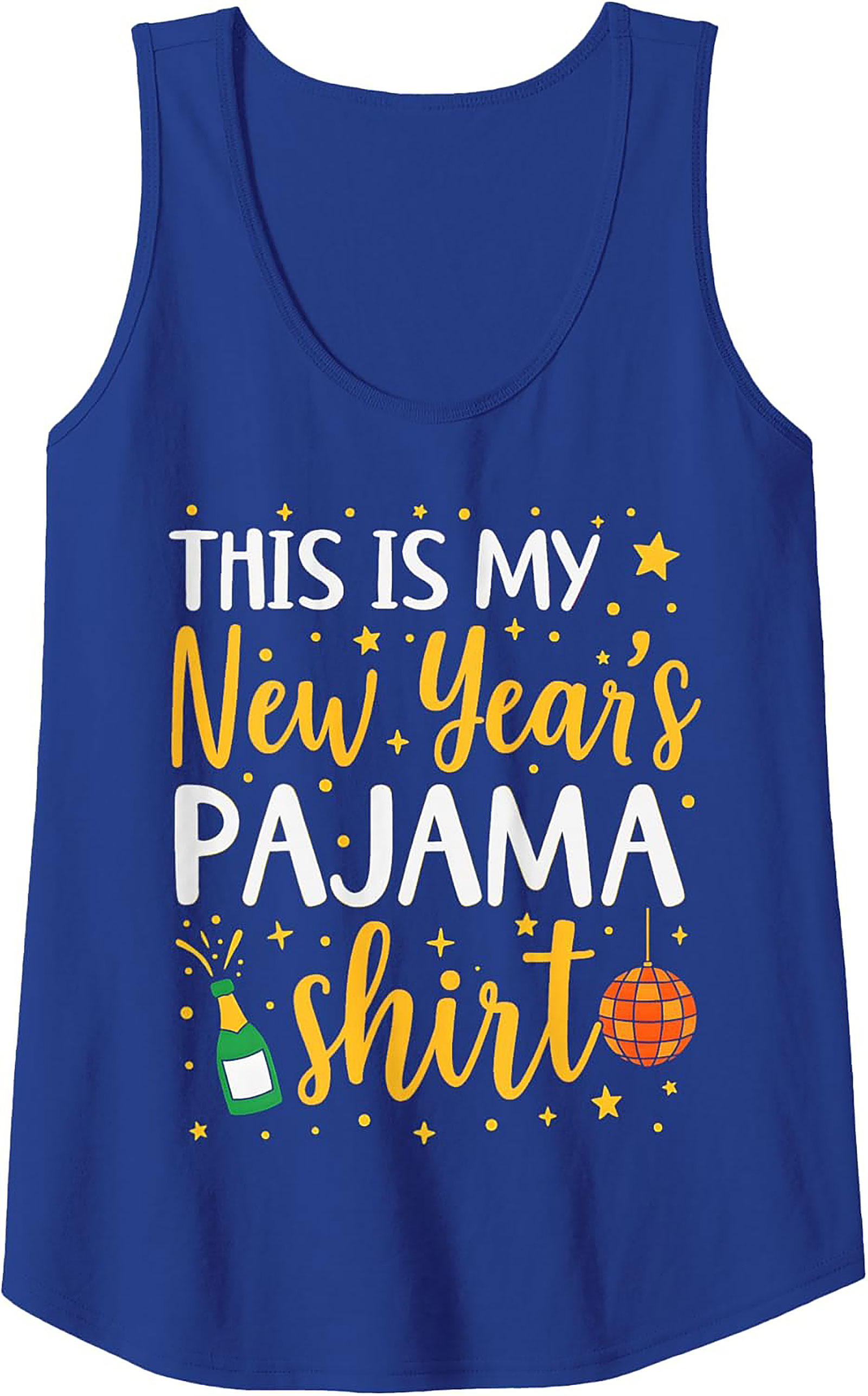 New Year's Pajama Tank Top Funny Unisex Sleeveless Shirt