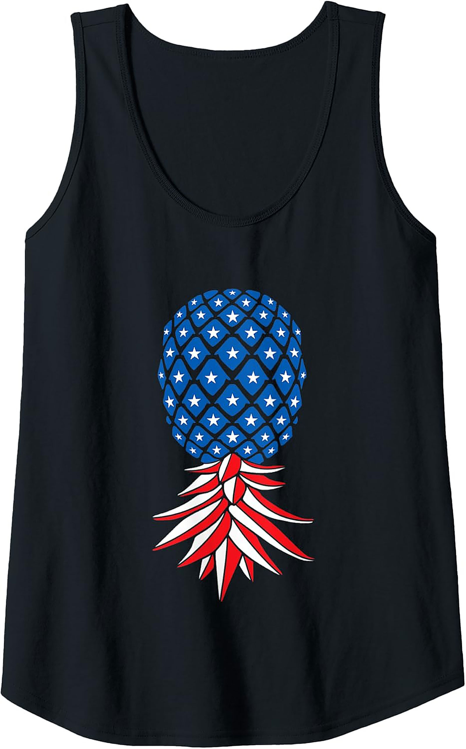 American Flag Pineapple Tank Top | Patriotic Graphic Tank