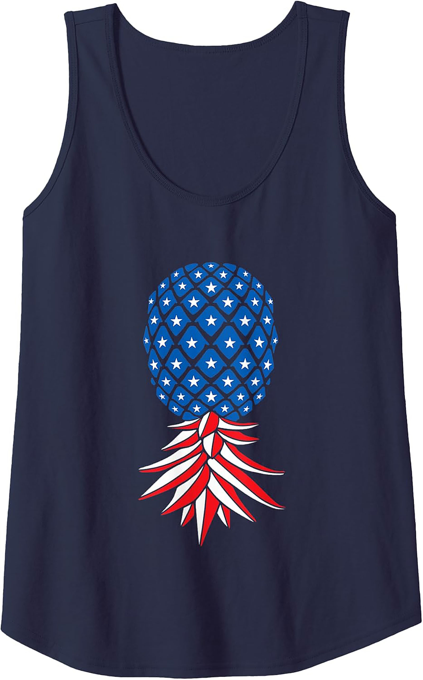 American Flag Pineapple Tank Top | Patriotic Graphic Tank