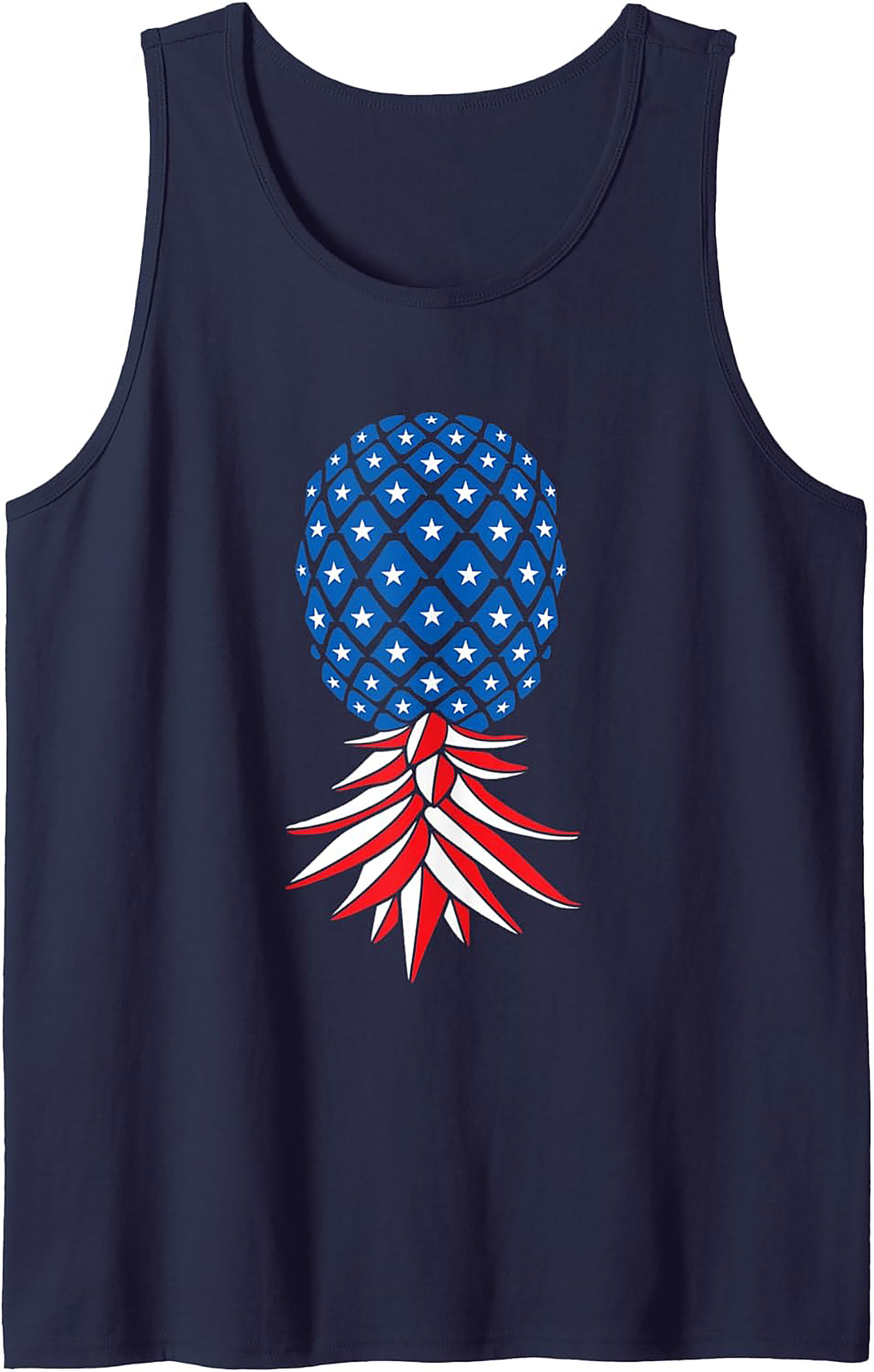 American Flag Pineapple Tank Top | Patriotic Graphic Tank