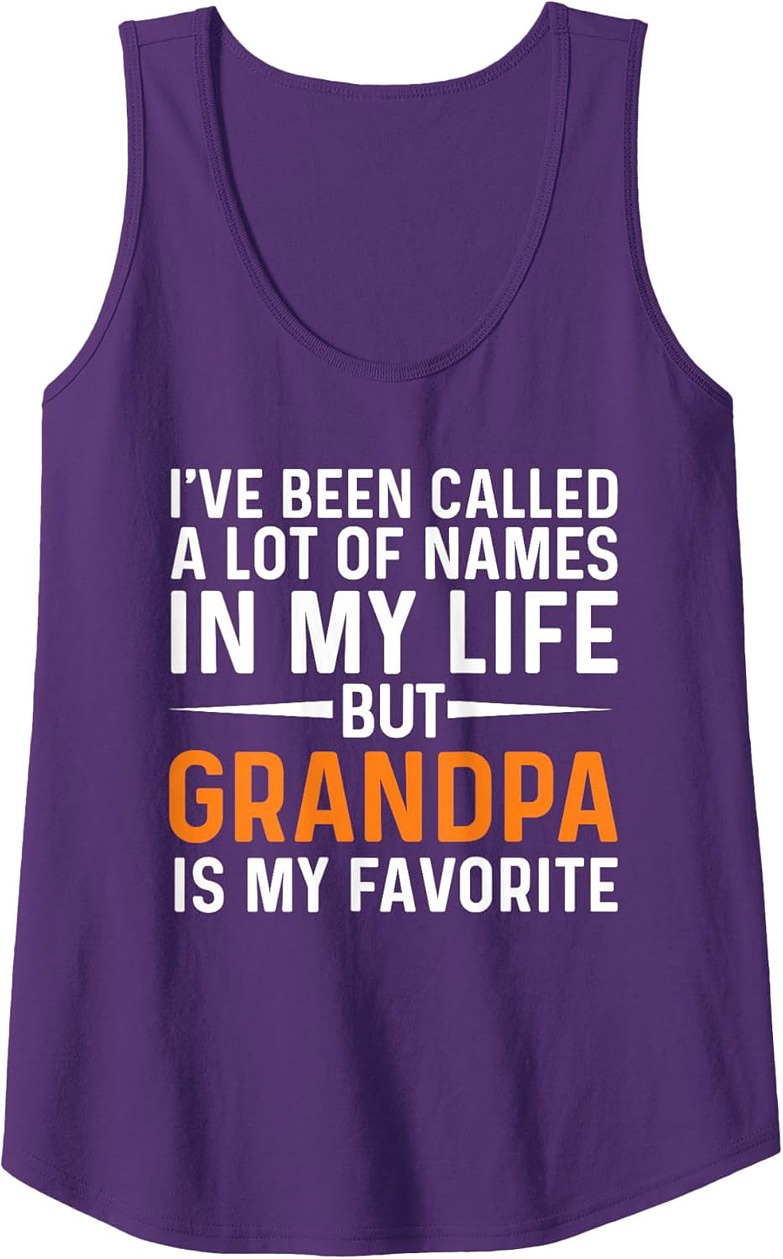 Grandpa Is My Favorite Name Tank Top Fathers Day Gift