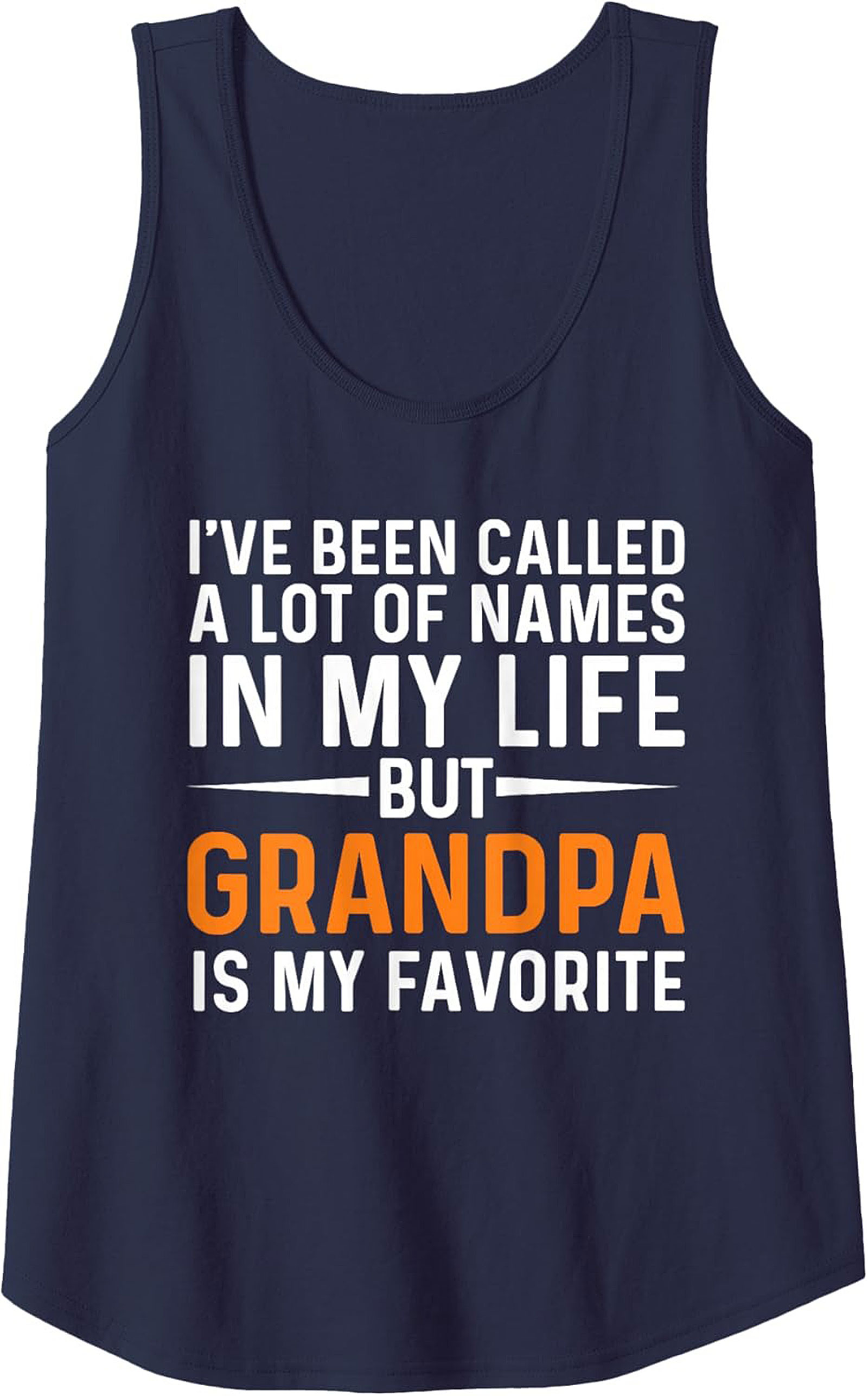 Grandpa Is My Favorite Name Tank Top Fathers Day Gift