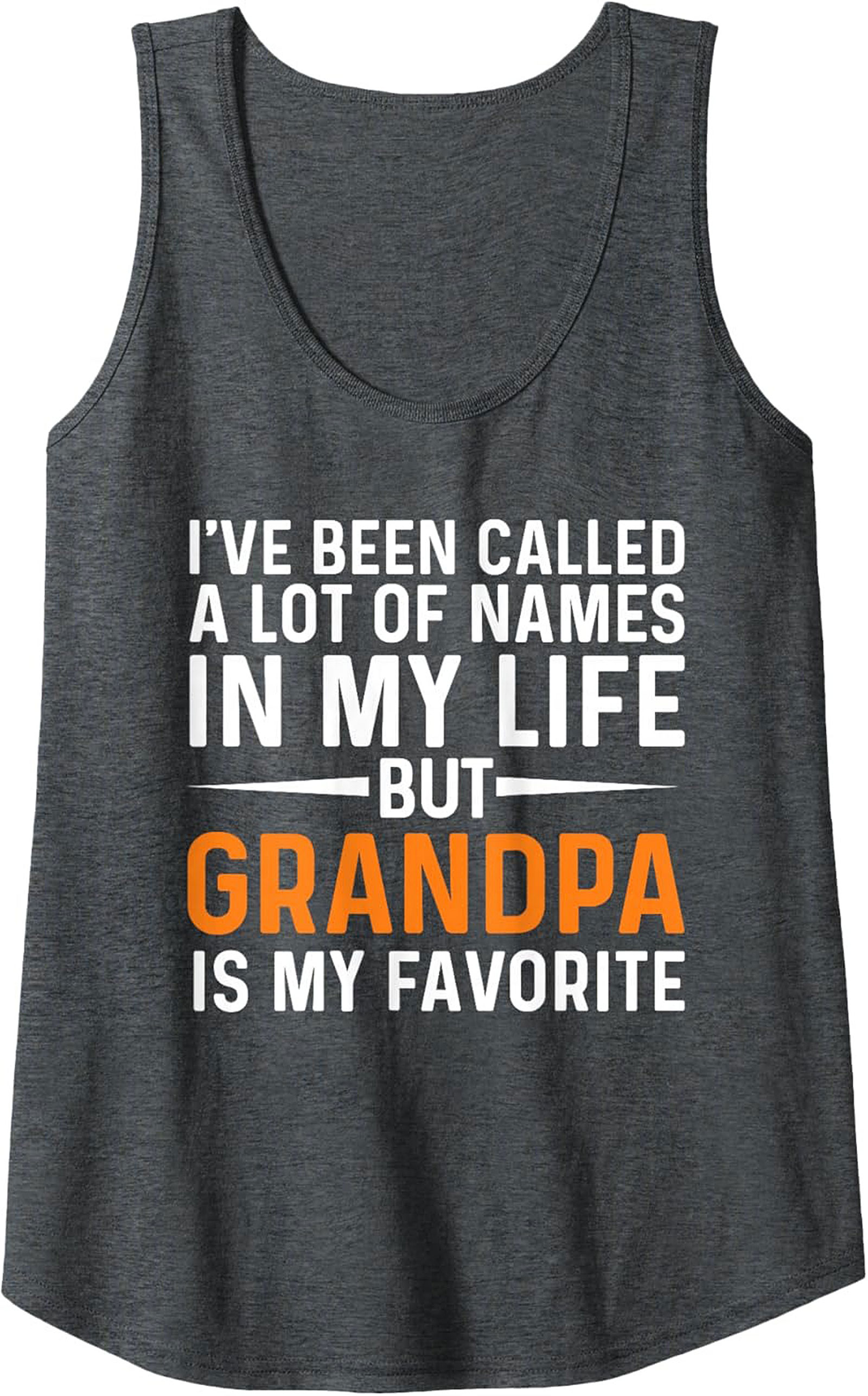 Grandpa Is My Favorite Name Tank Top Fathers Day Gift