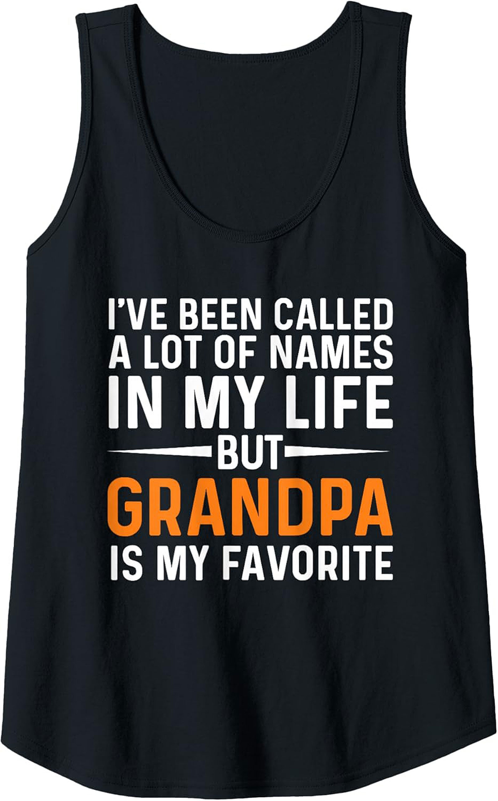 Grandpa Is My Favorite Name Tank Top Fathers Day Gift