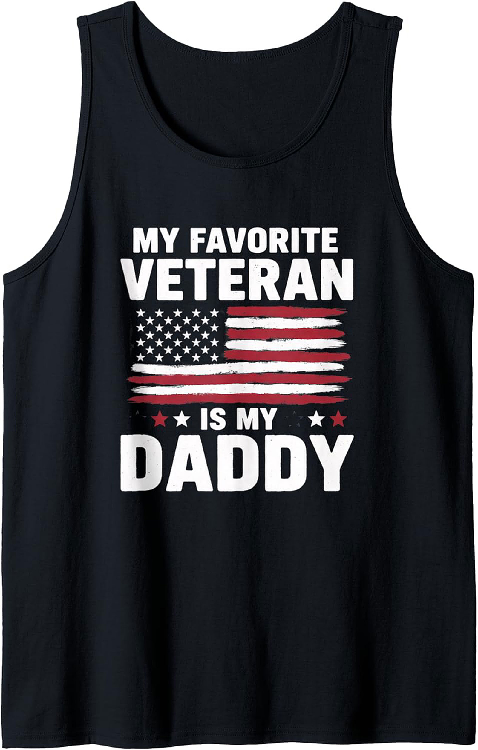 Veteran Daddy Tank Top Patriotic American Flag Sleeveless Shirt