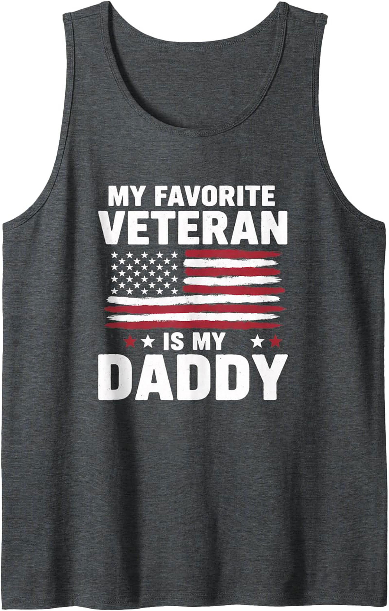 Veteran Daddy Tank Top Patriotic American Flag Sleeveless Shirt