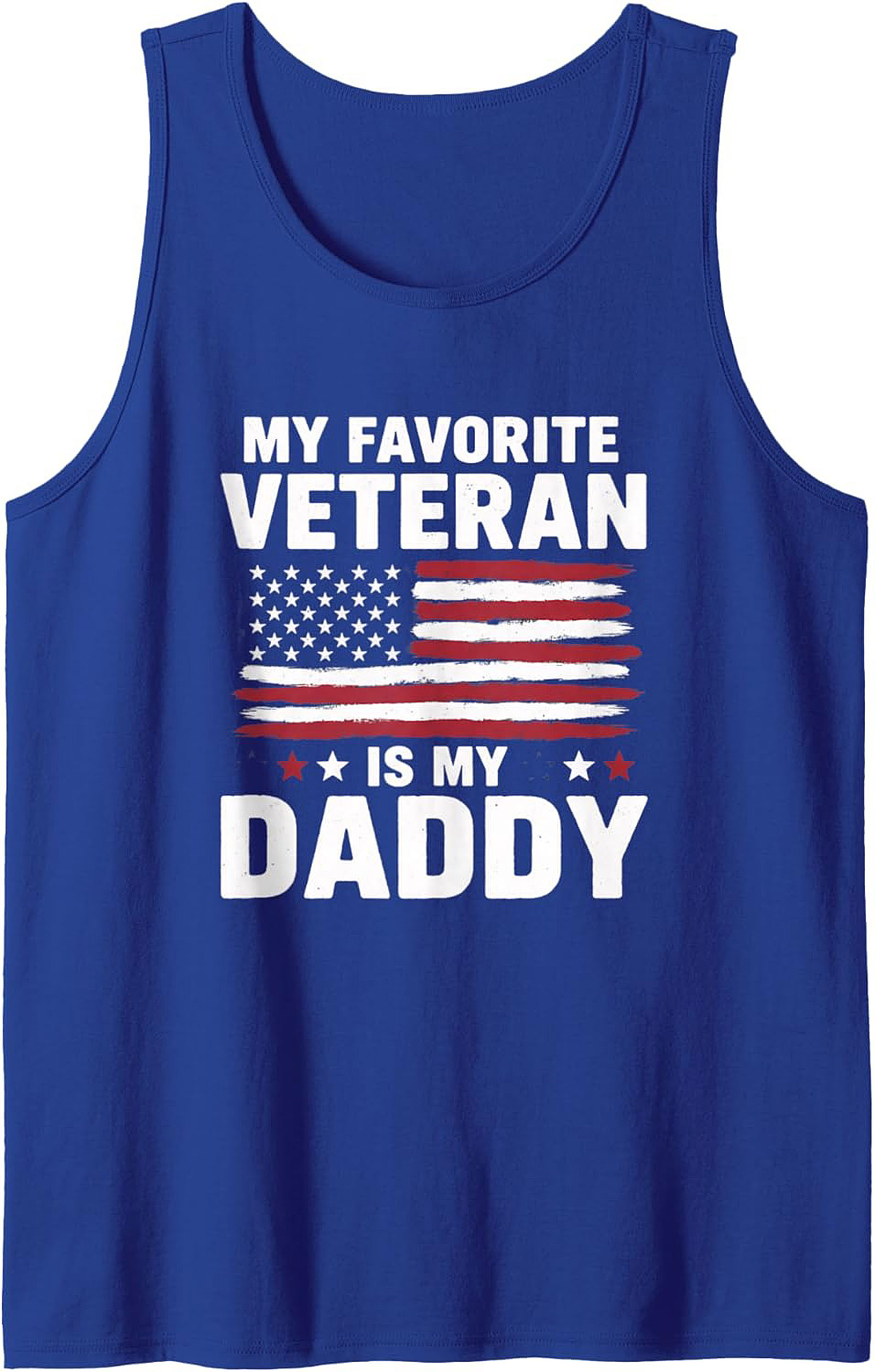 Veteran Daddy Tank Top Patriotic American Flag Sleeveless Shirt