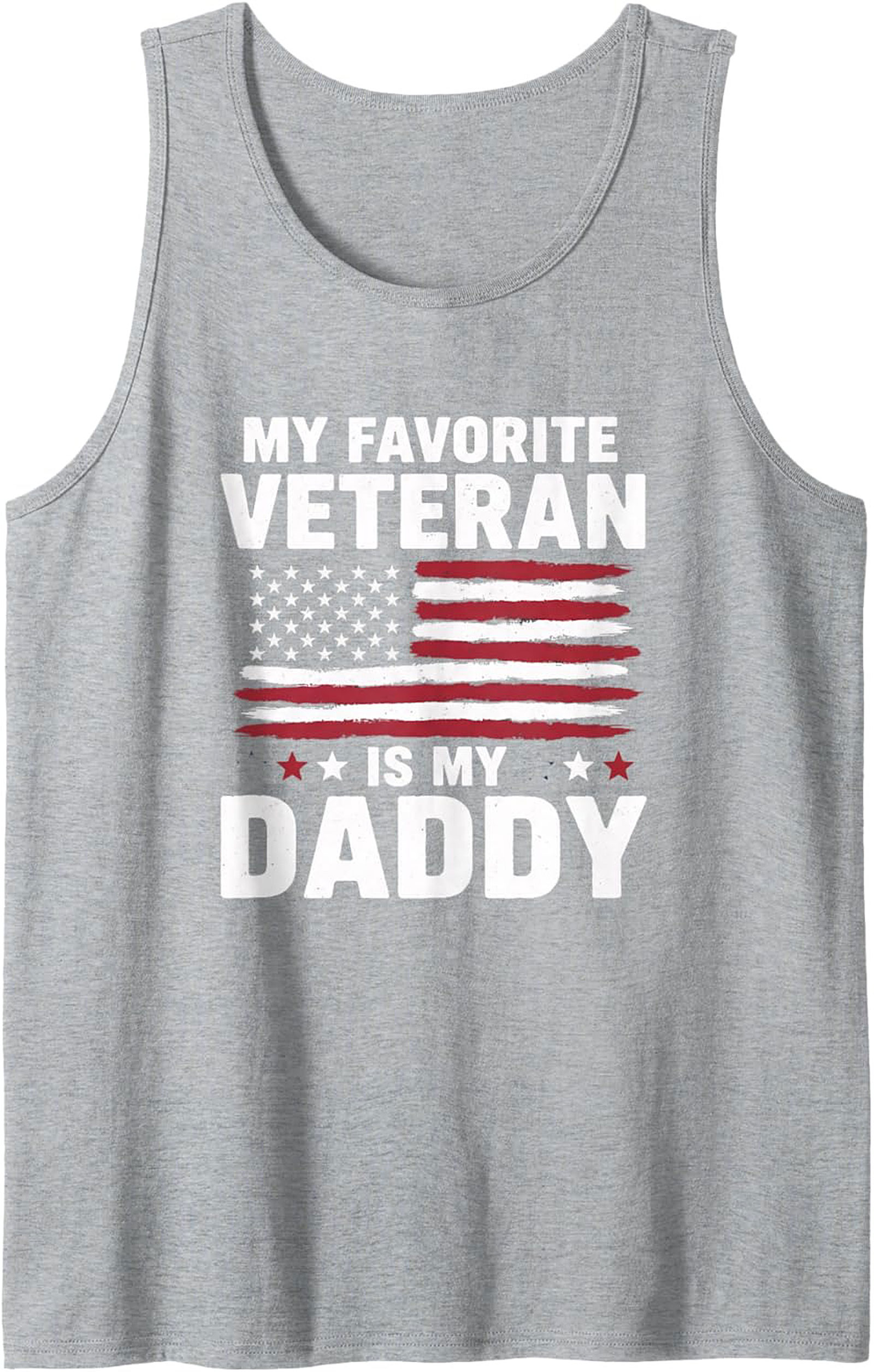 Veteran Daddy Tank Top Patriotic American Flag Sleeveless Shirt
