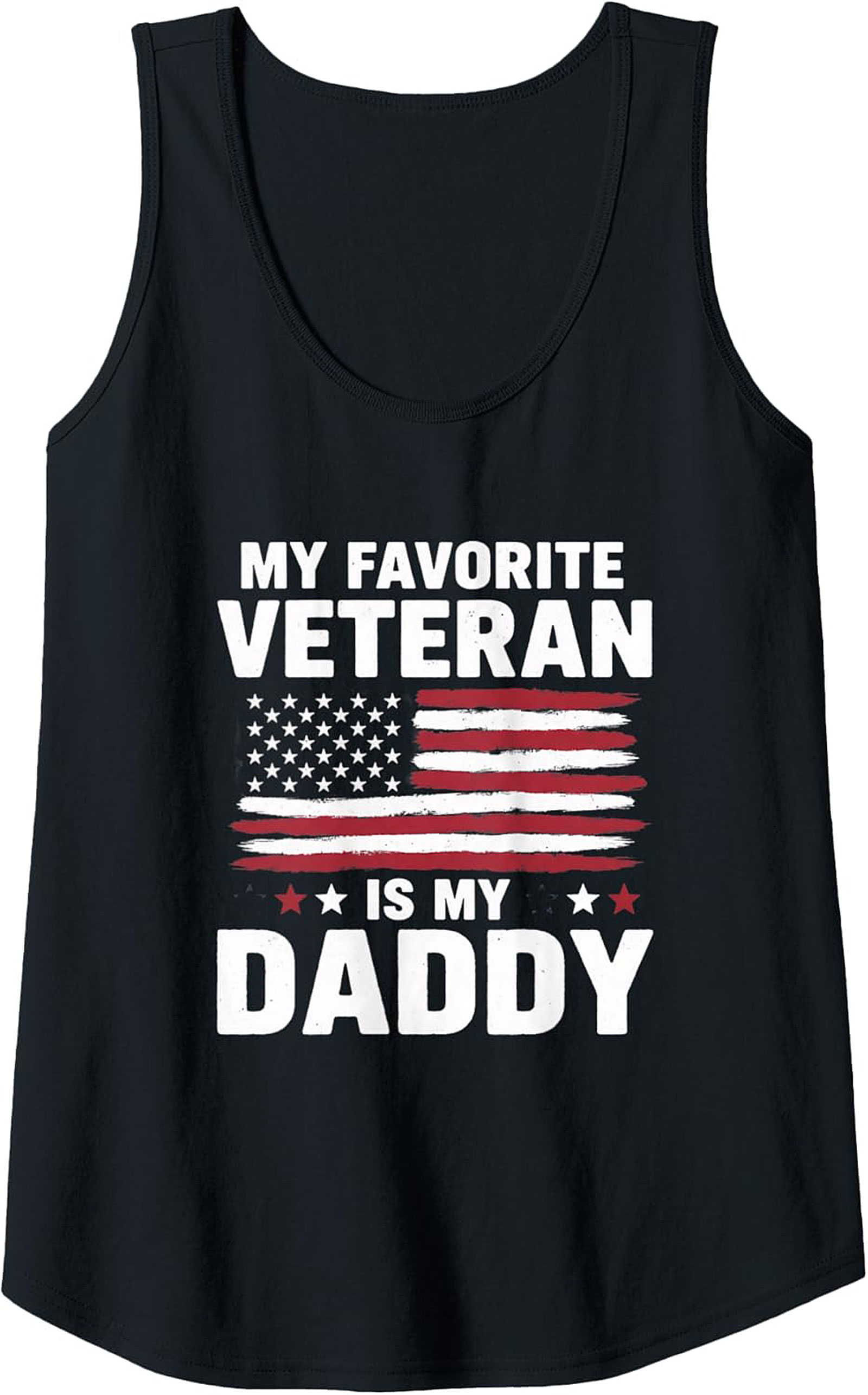 Veteran Daddy Tank Top Patriotic American Flag Sleeveless Shirt