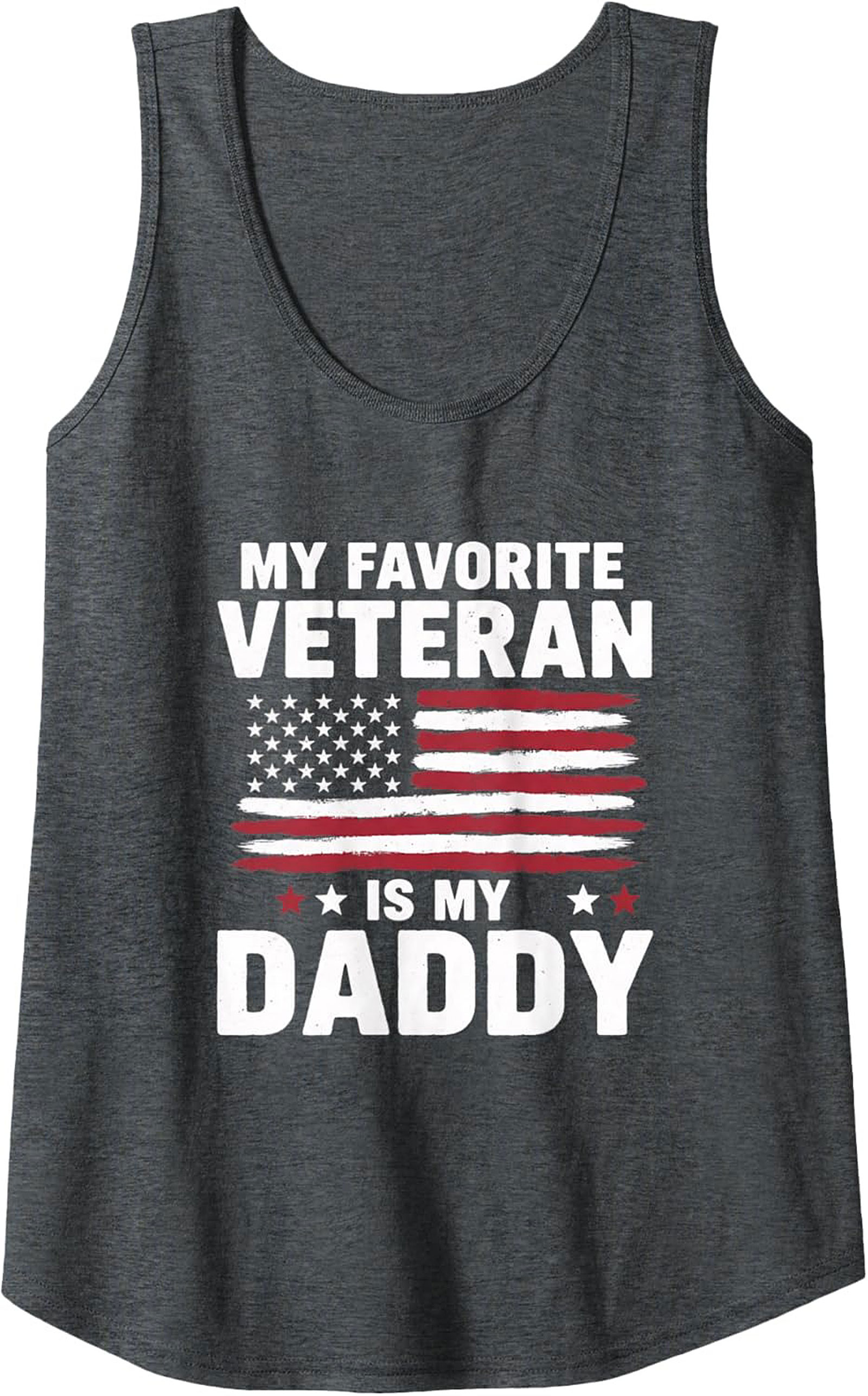 Veteran Daddy Tank Top Patriotic American Flag Sleeveless Shirt