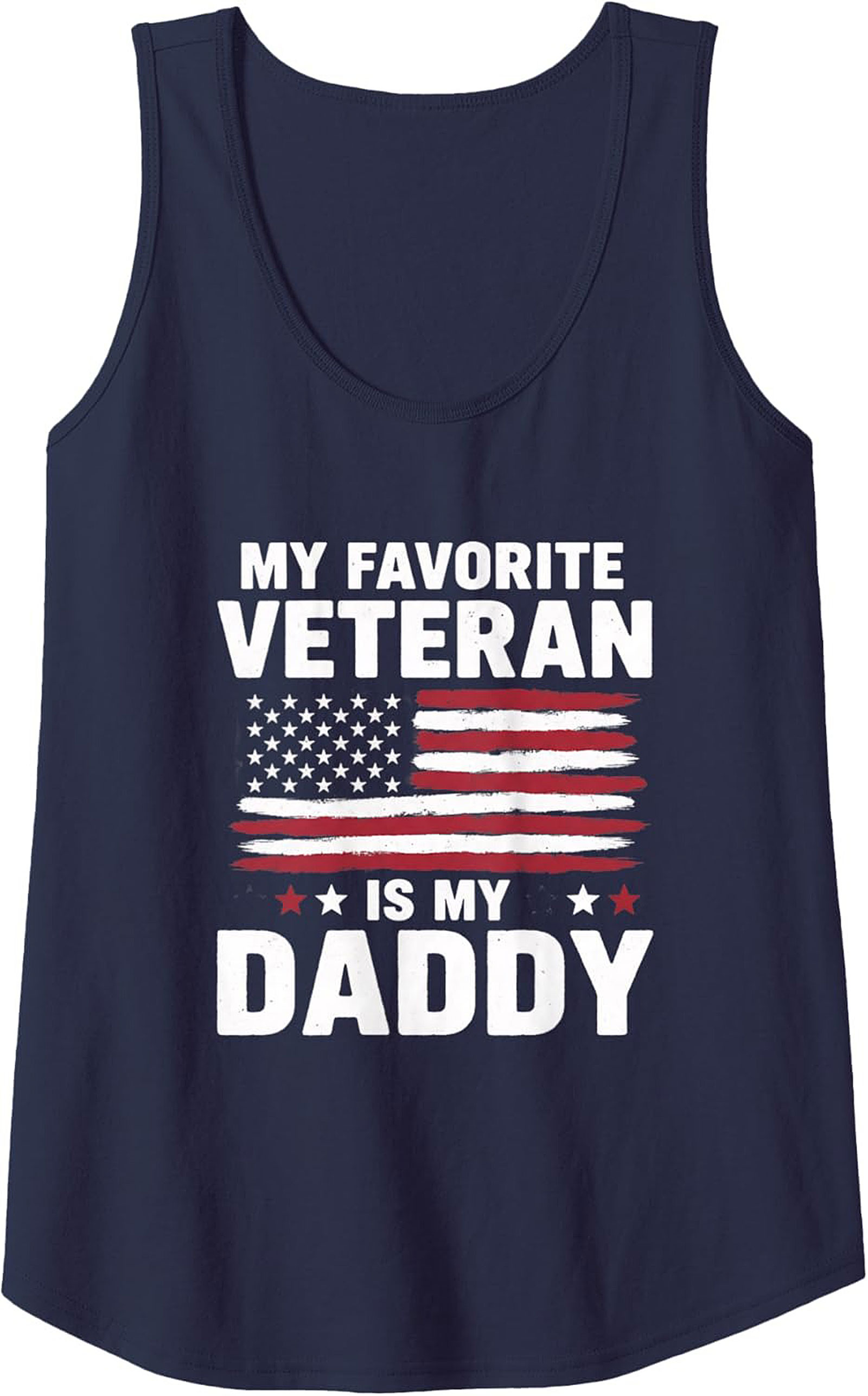 Veteran Daddy Tank Top Patriotic American Flag Sleeveless Shirt
