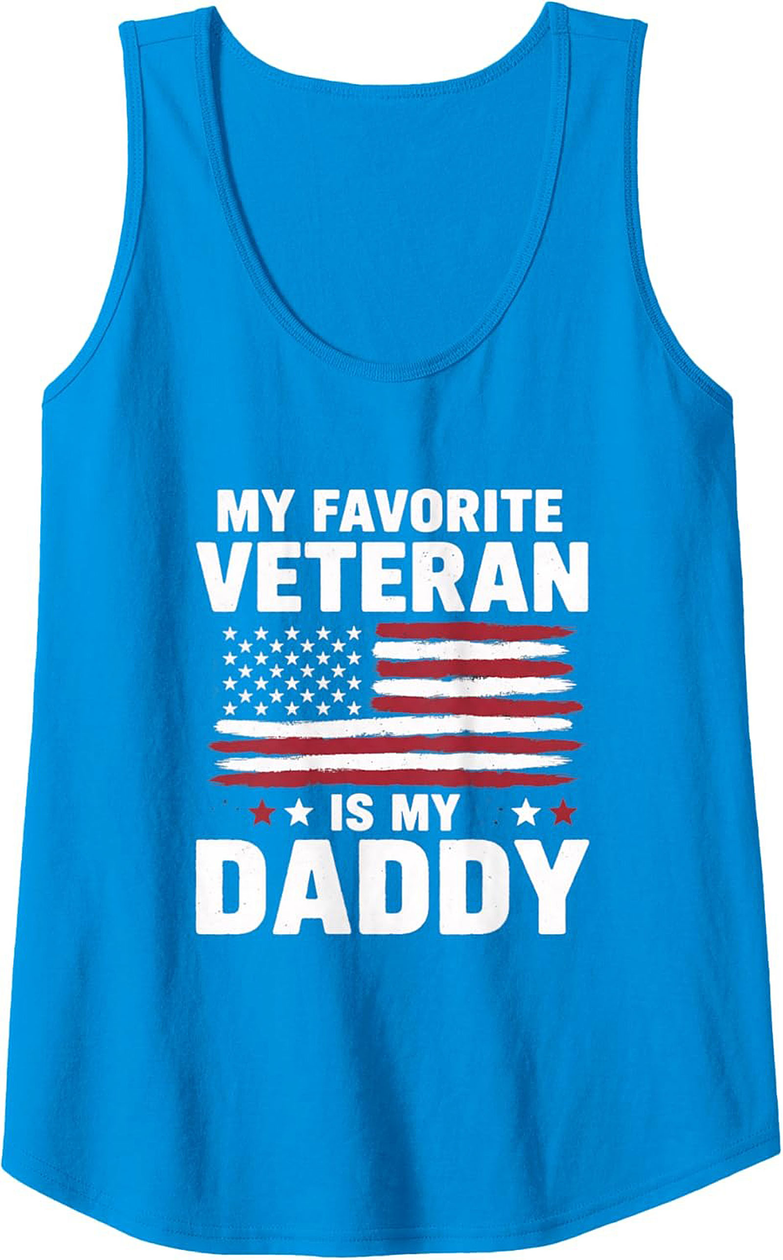 Veteran Daddy Tank Top Patriotic American Flag Sleeveless Shirt