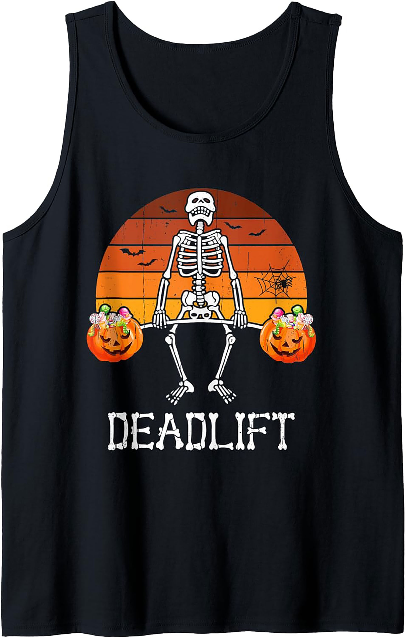 Skeleton Deadlift Tank Top | Halloween Gym Wear