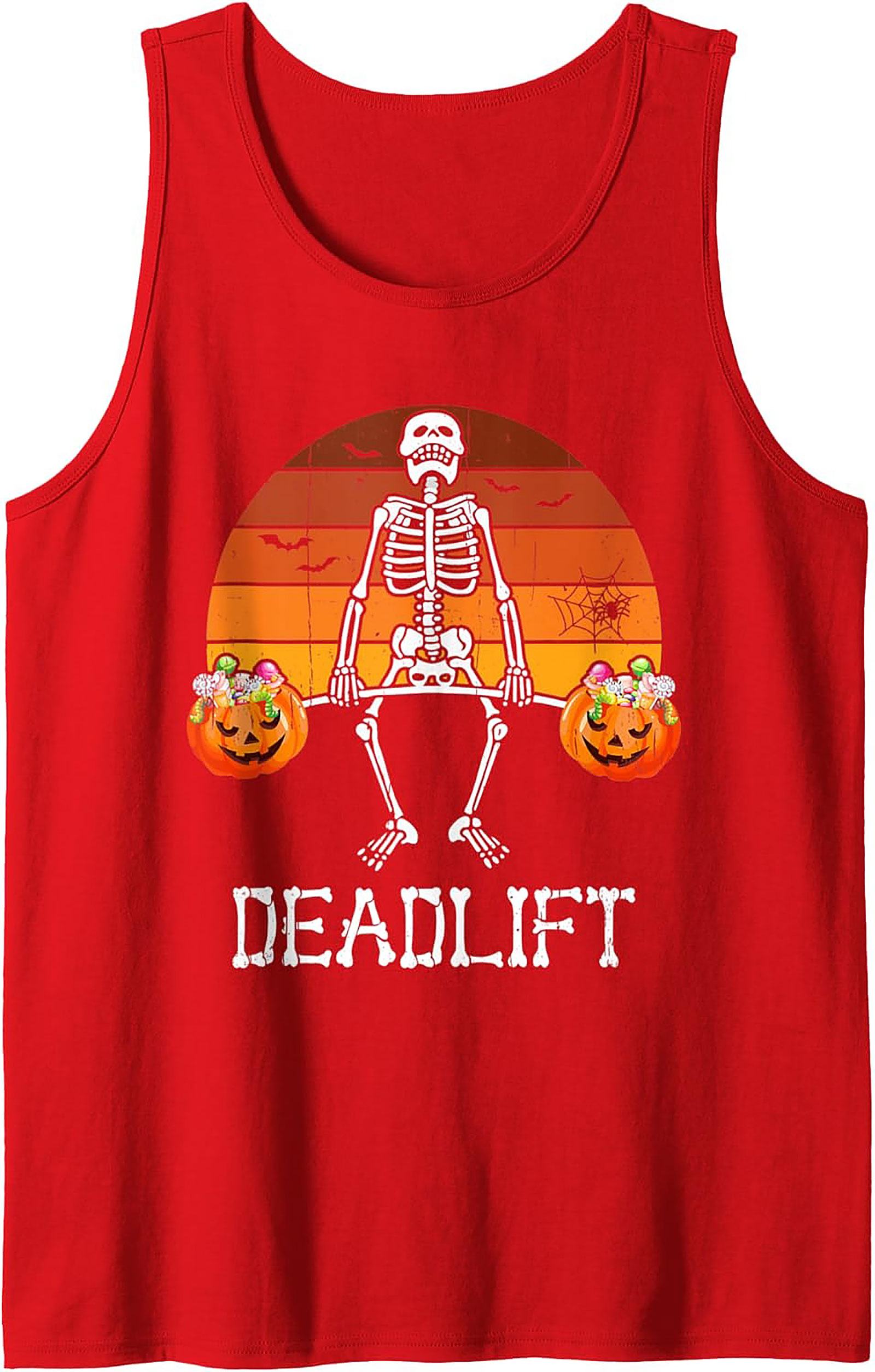 Skeleton Deadlift Tank Top | Halloween Gym Wear