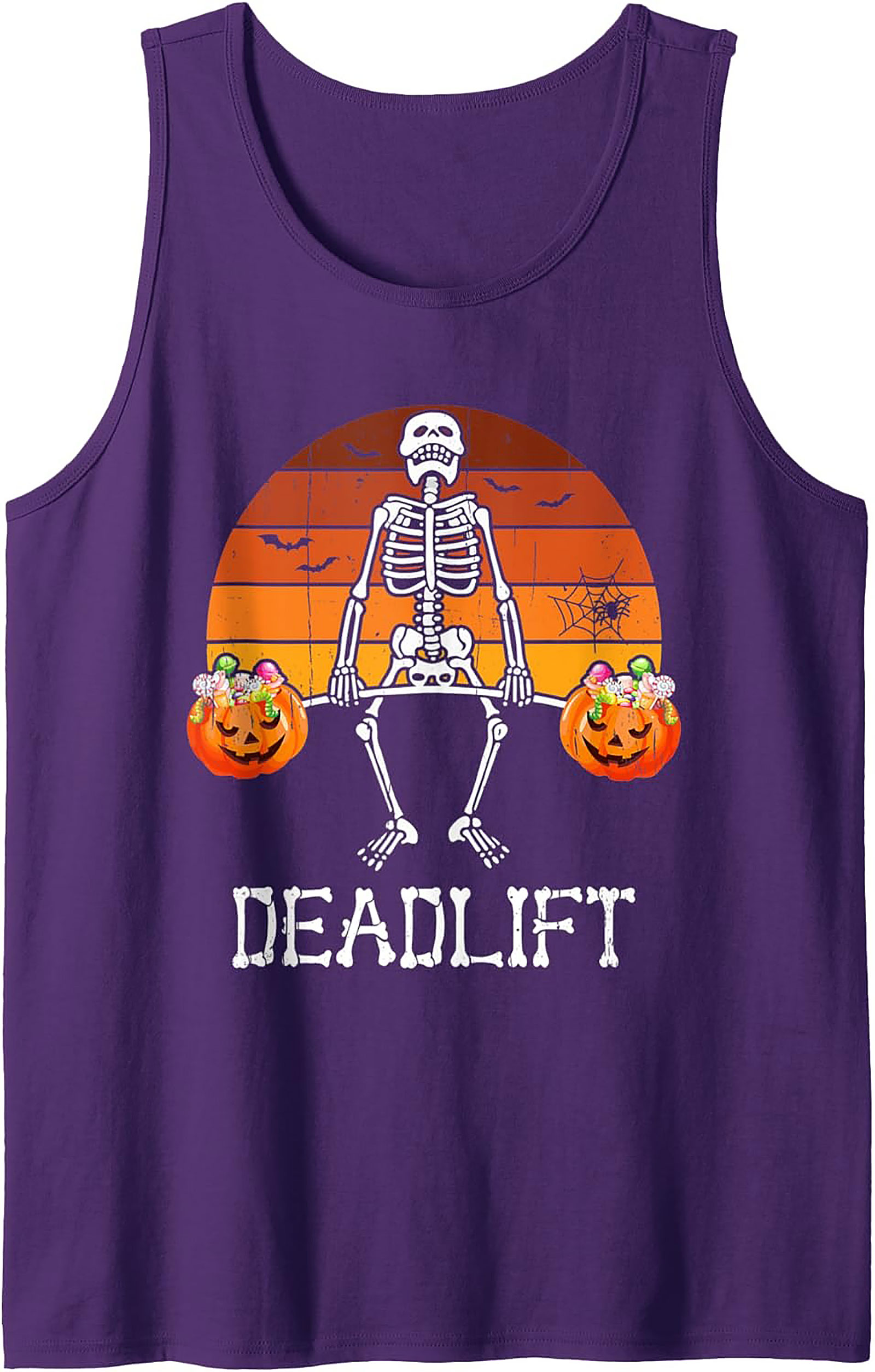 Skeleton Deadlift Tank Top | Halloween Gym Wear