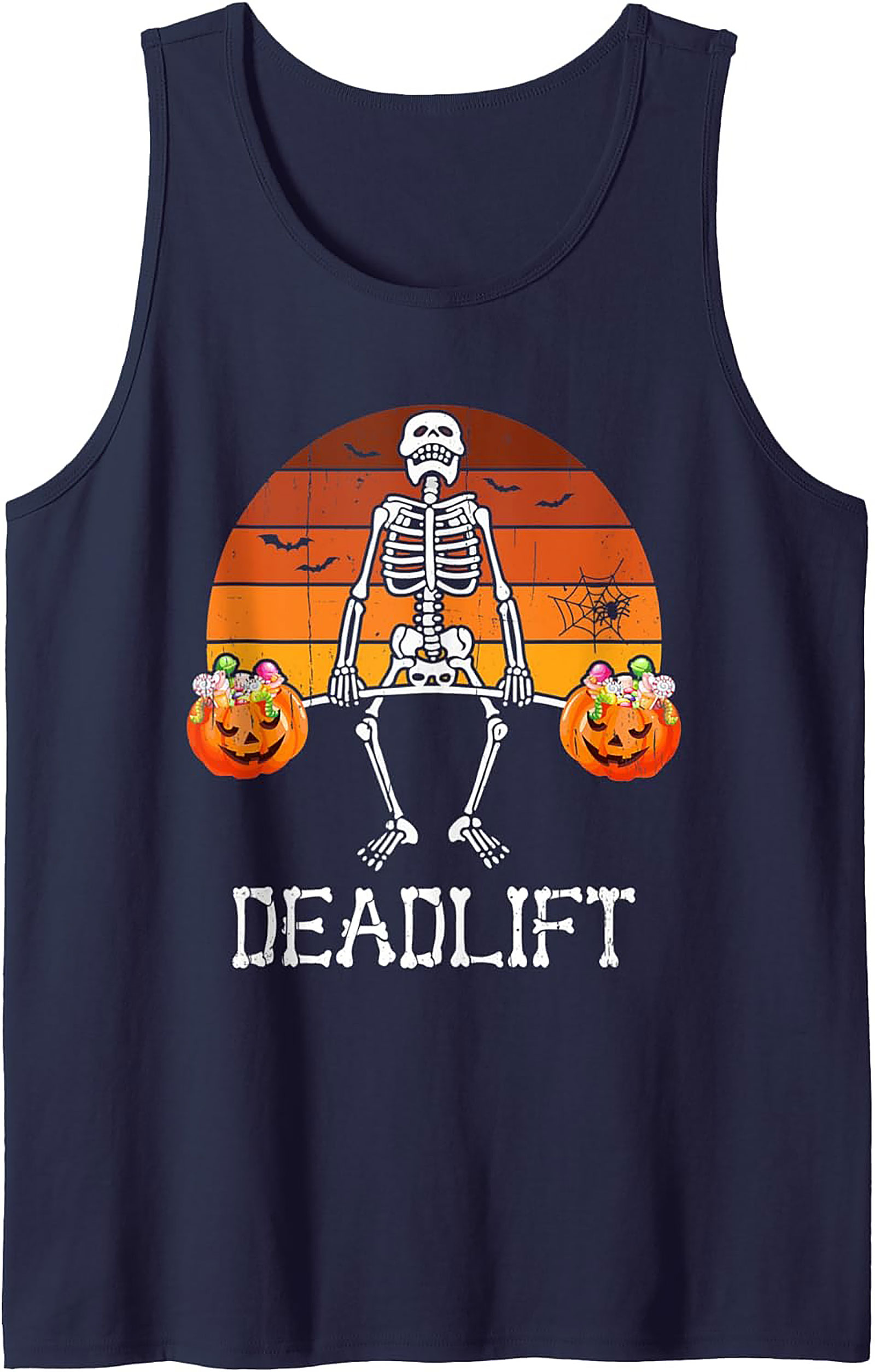 Skeleton Deadlift Tank Top | Halloween Gym Wear