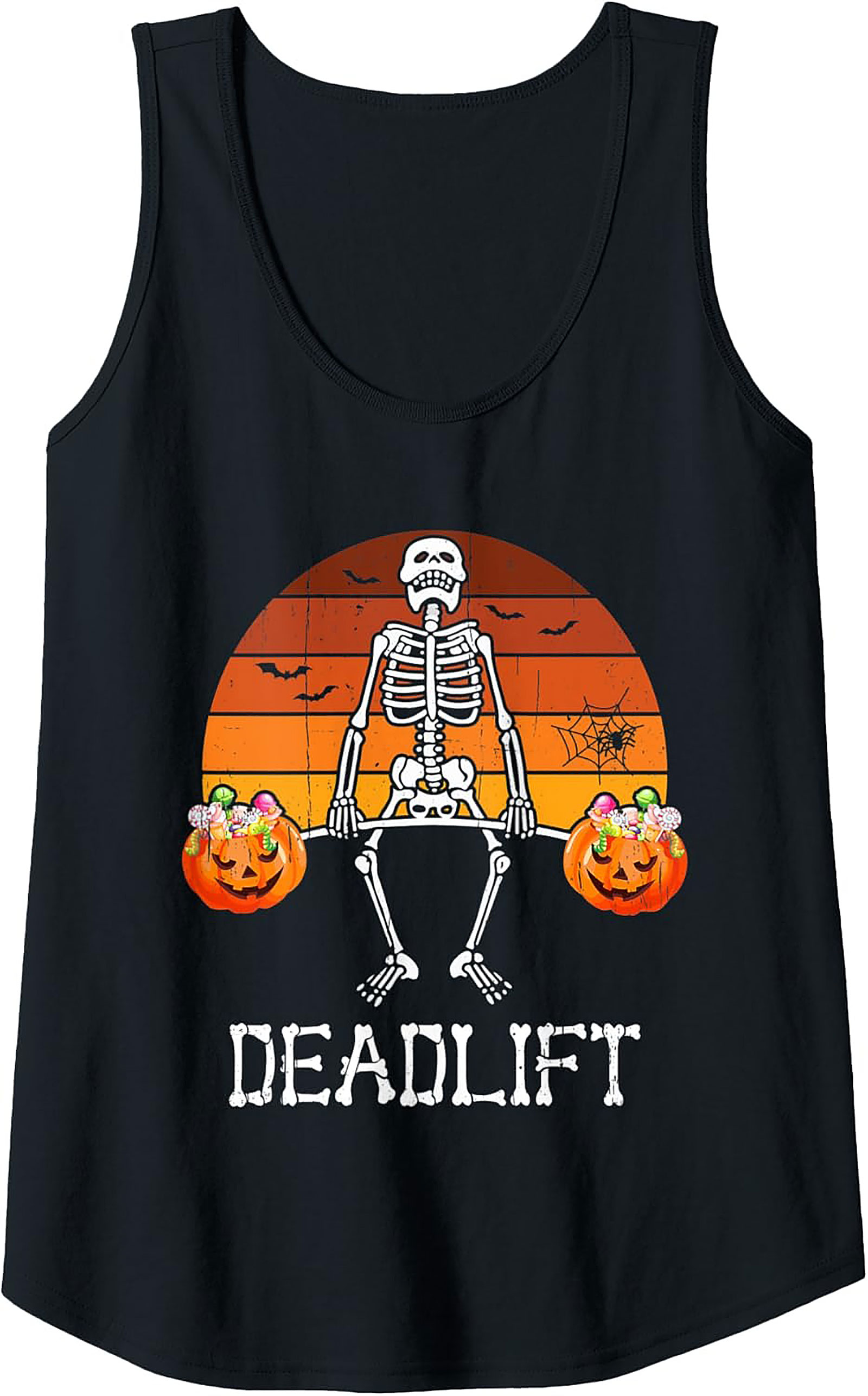 Skeleton Deadlift Tank Top | Halloween Gym Wear