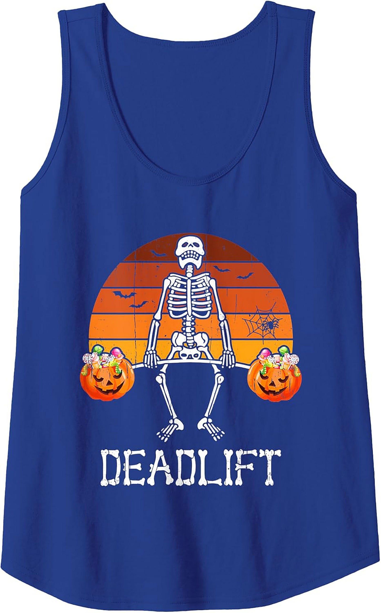 Skeleton Deadlift Tank Top | Halloween Gym Wear