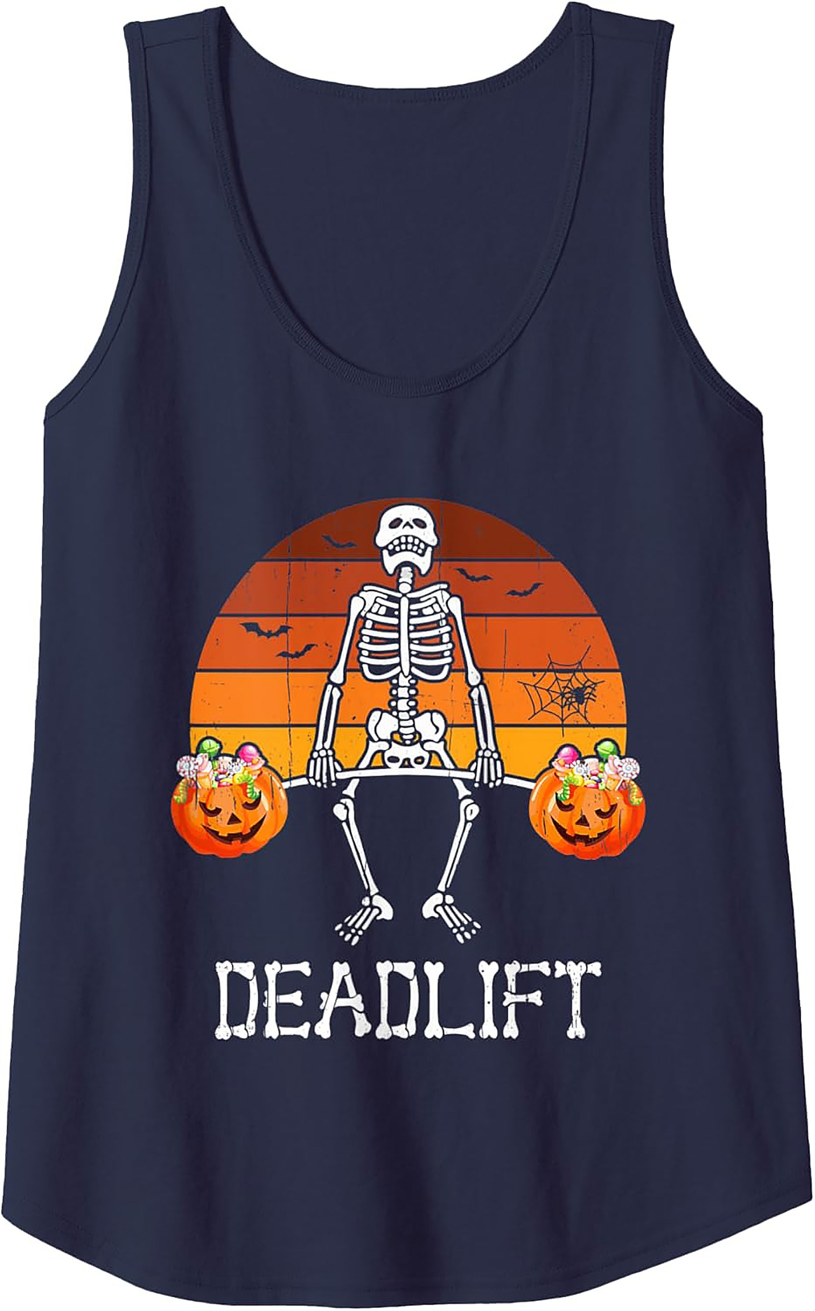 Skeleton Deadlift Tank Top | Halloween Gym Wear