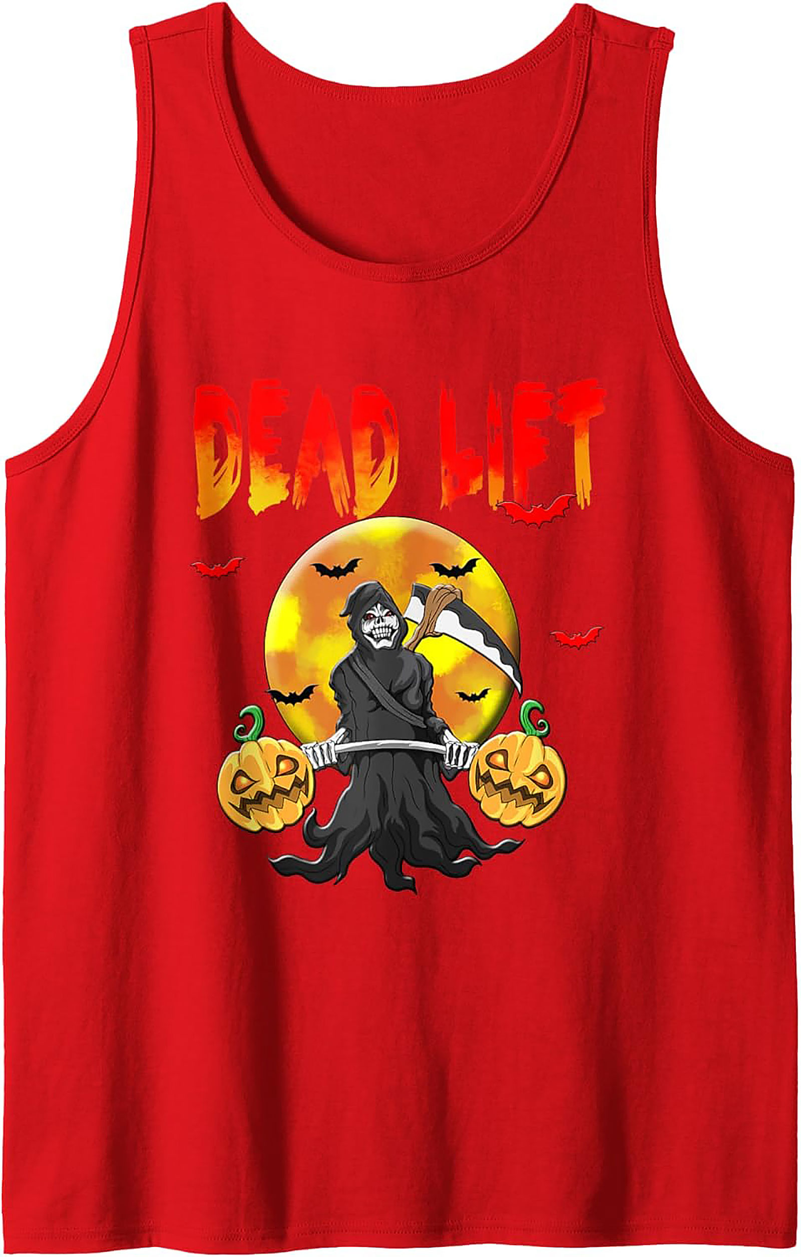Grim Reaper Deadlift Graphic Tank Top | Halloween Gym Wear