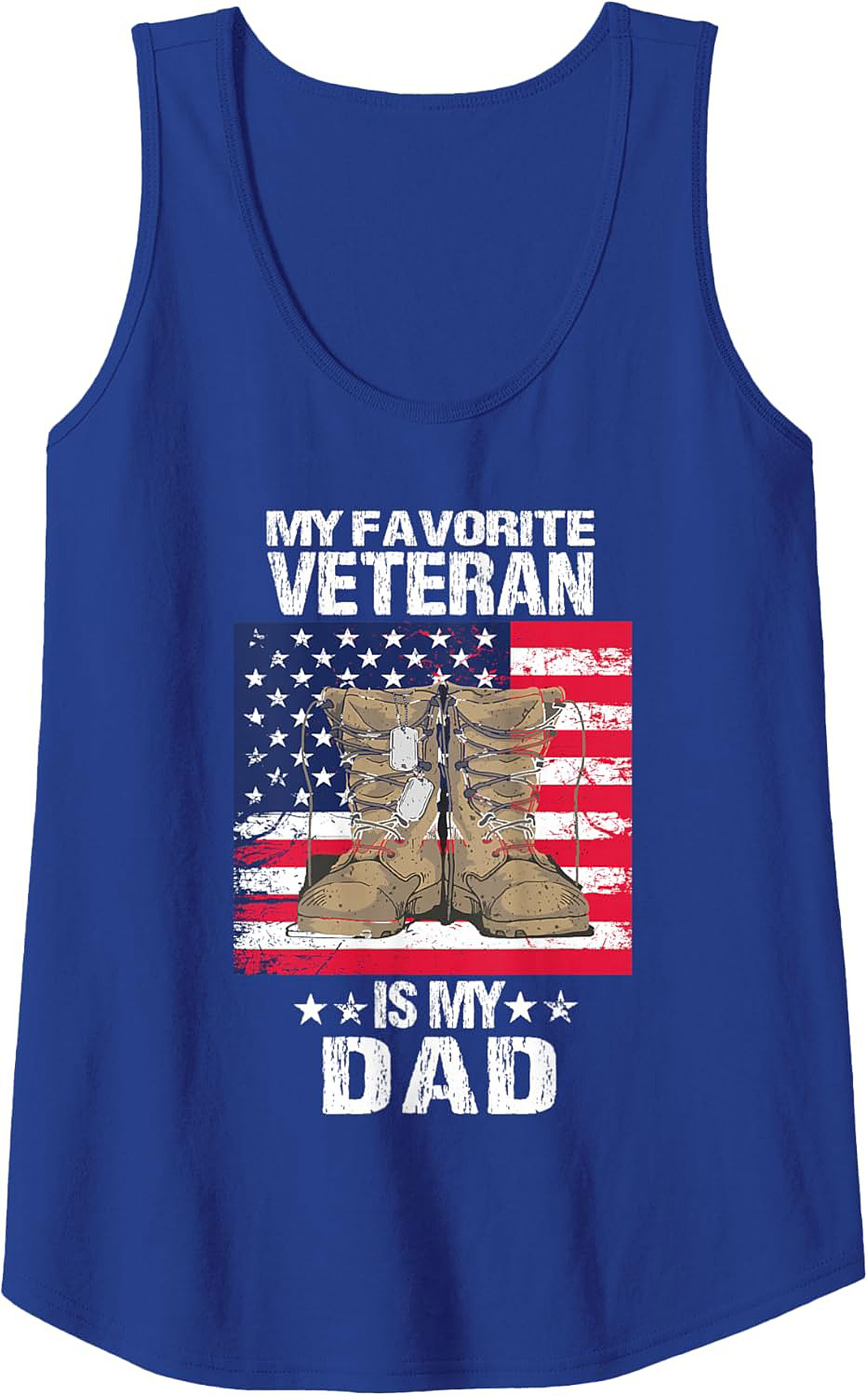 Veteran Dad Graphic Tank Patriotic Sleeveless Shirt Gift