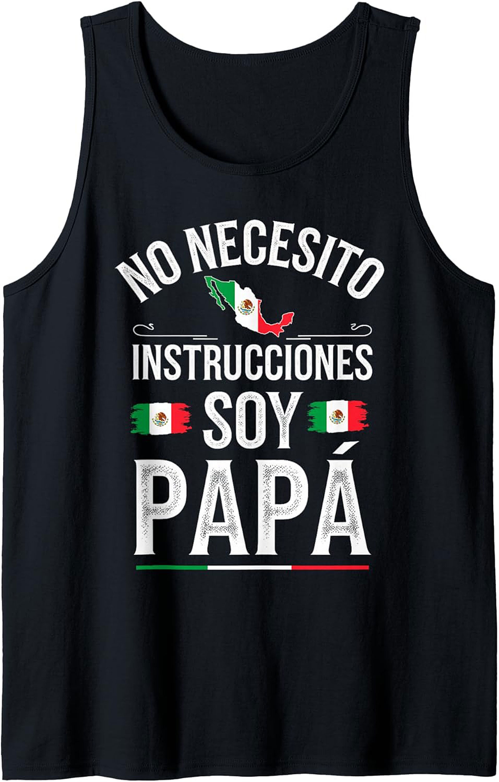 Soy Papá Graphic Tank Funny Mexican Dad Sleeveless Shirt