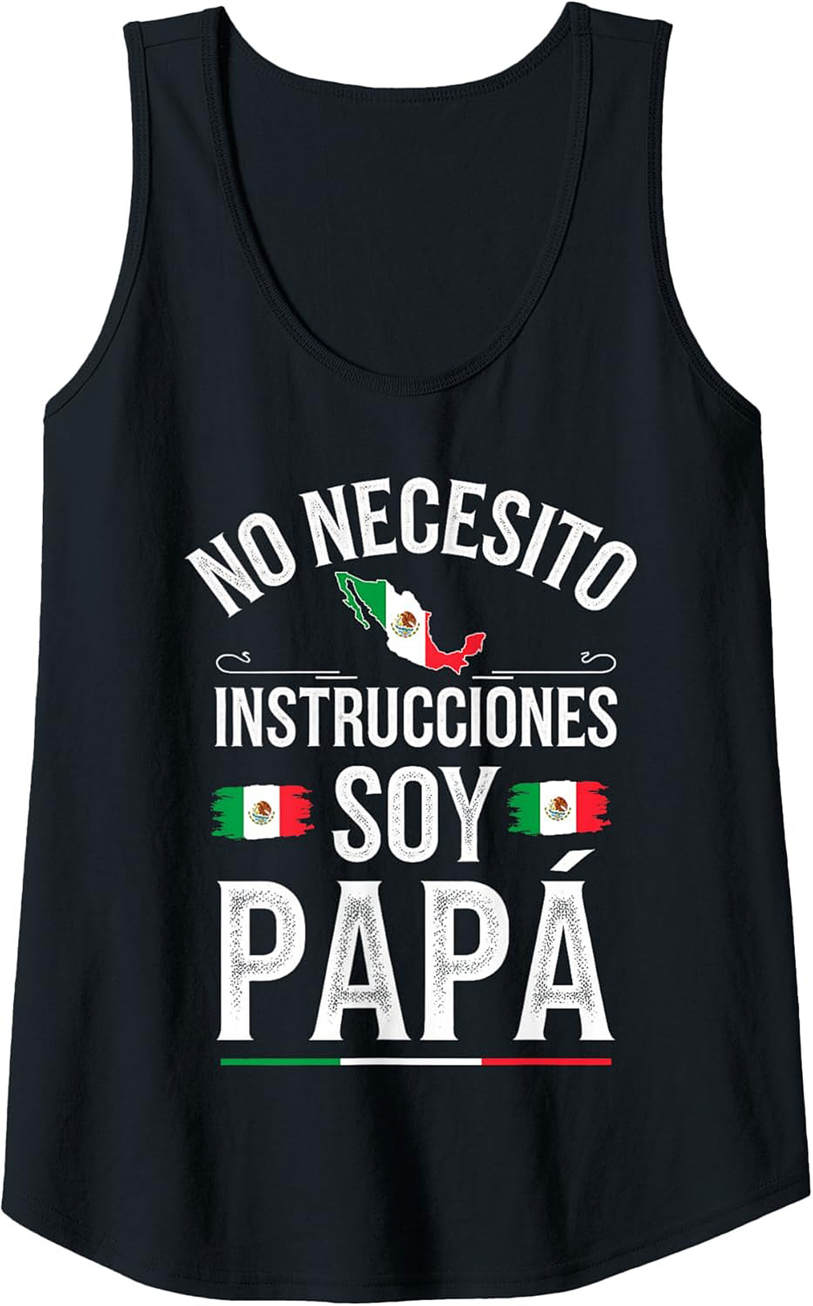 Soy Papá Graphic Tank Funny Mexican Dad Sleeveless Shirt