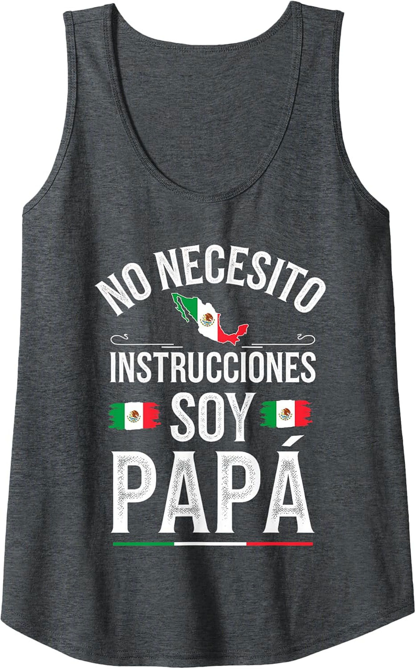 Soy Papá Graphic Tank Funny Mexican Dad Sleeveless Shirt