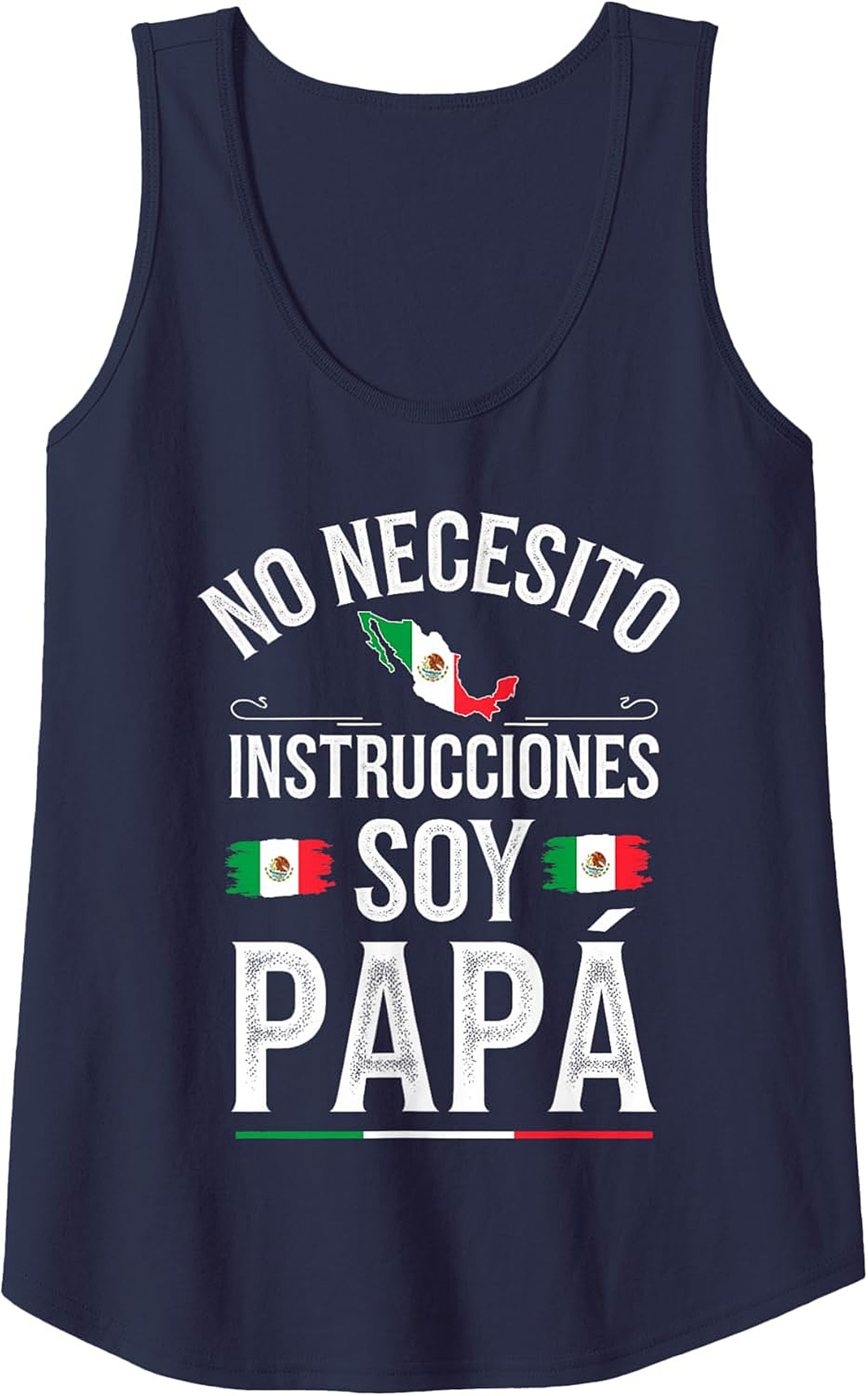 Soy Papá Graphic Tank Funny Mexican Dad Sleeveless Shirt