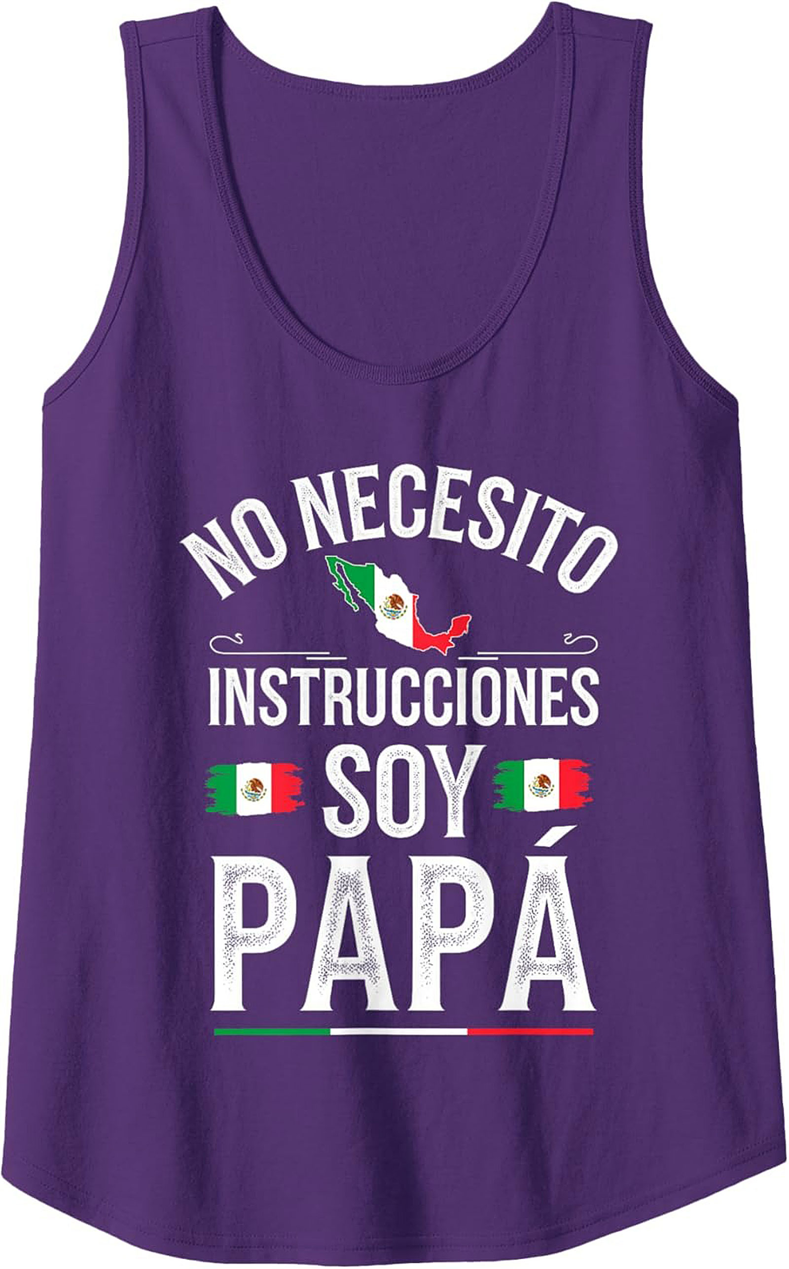 Soy Papá Graphic Tank Funny Mexican Dad Sleeveless Shirt