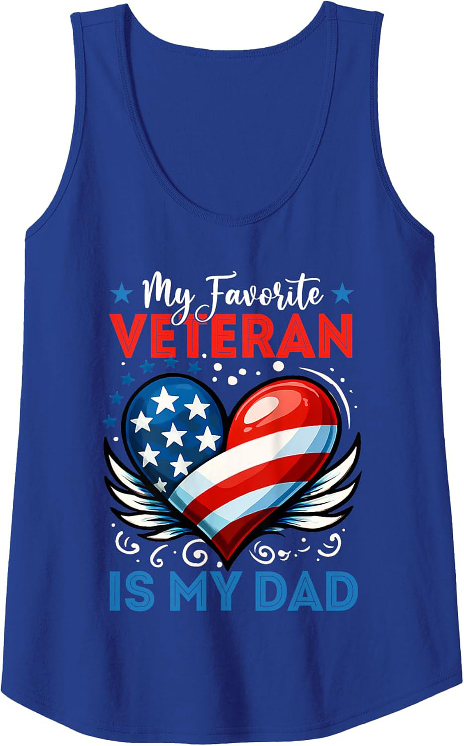 Veteran Dad Graphic Tank Patriotic Sleeveless Shirt Gift